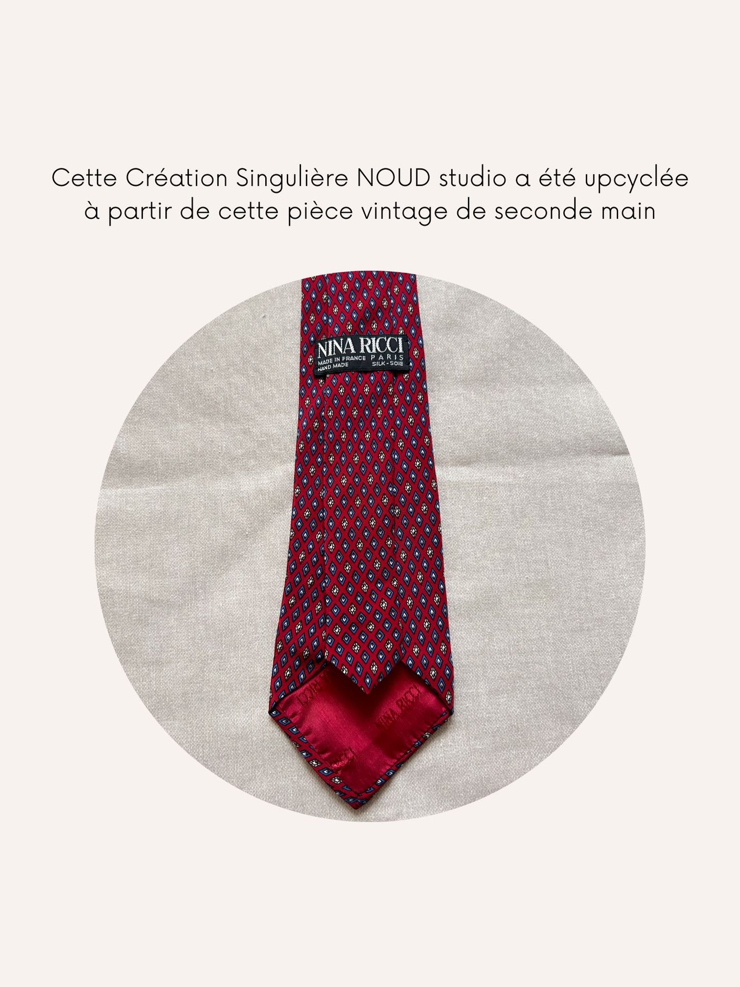 Ensemble Upcyclé Iconique 'Red velvet'