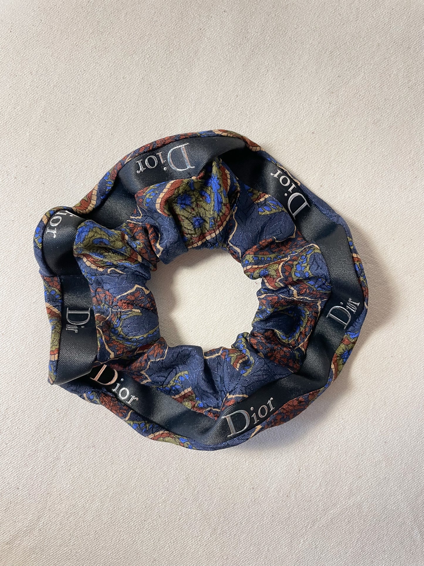 Chouchou Upcyclé Iconique 'Terre et Mer' N°1