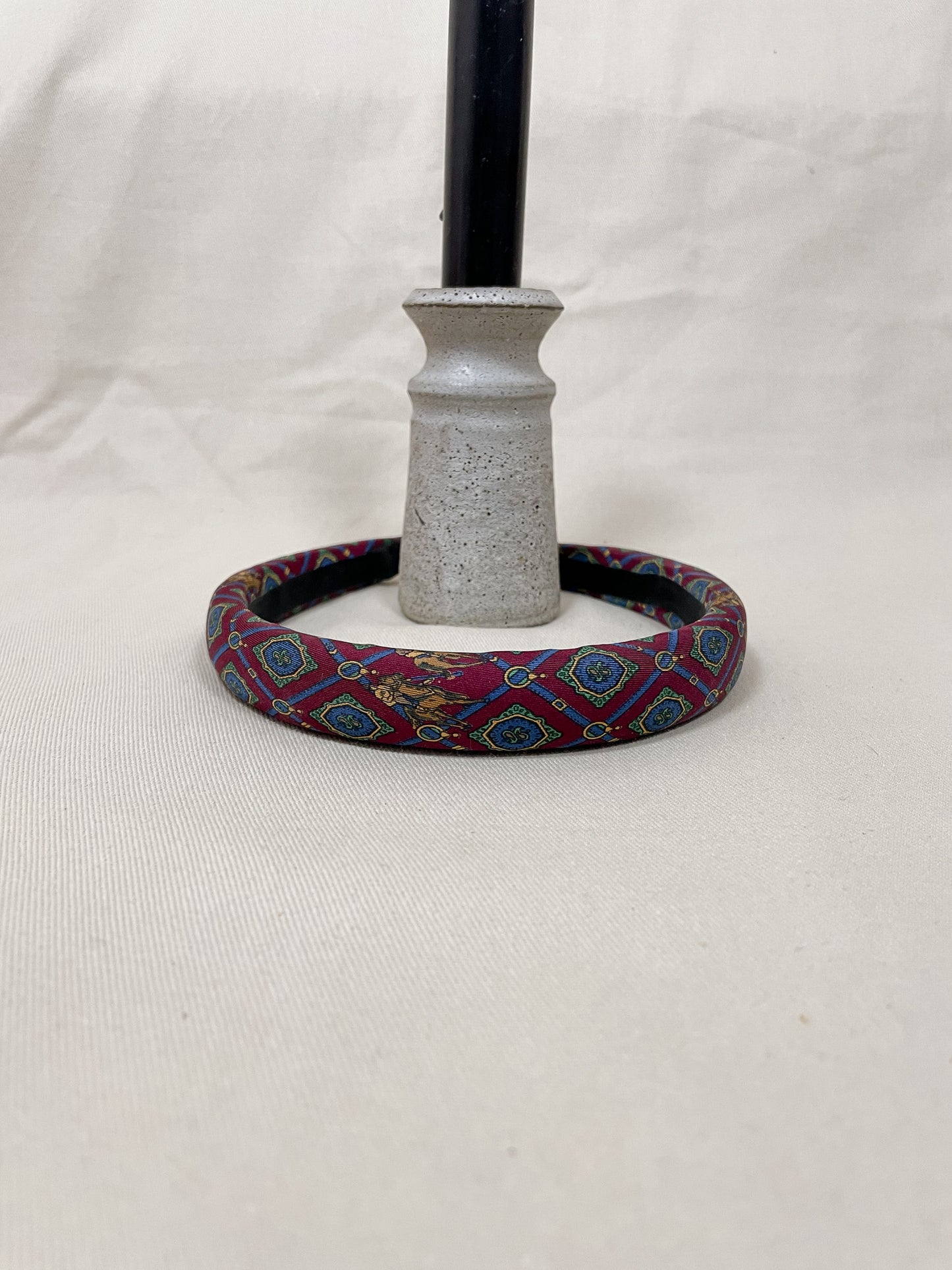 Headband Upcyclé Iconique 'Course hippique'