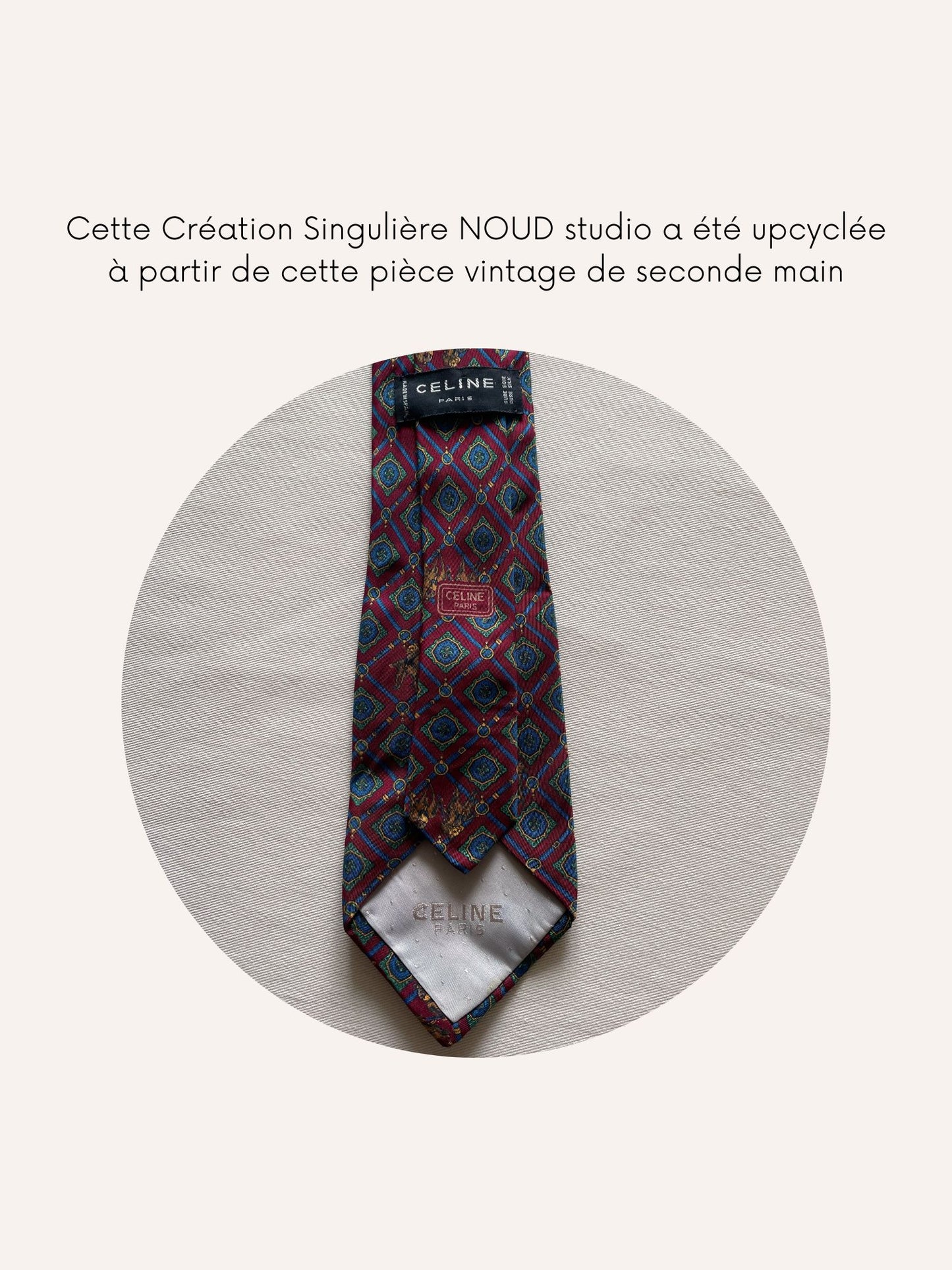 Headband Upcyclé Iconique 'Course hippique'