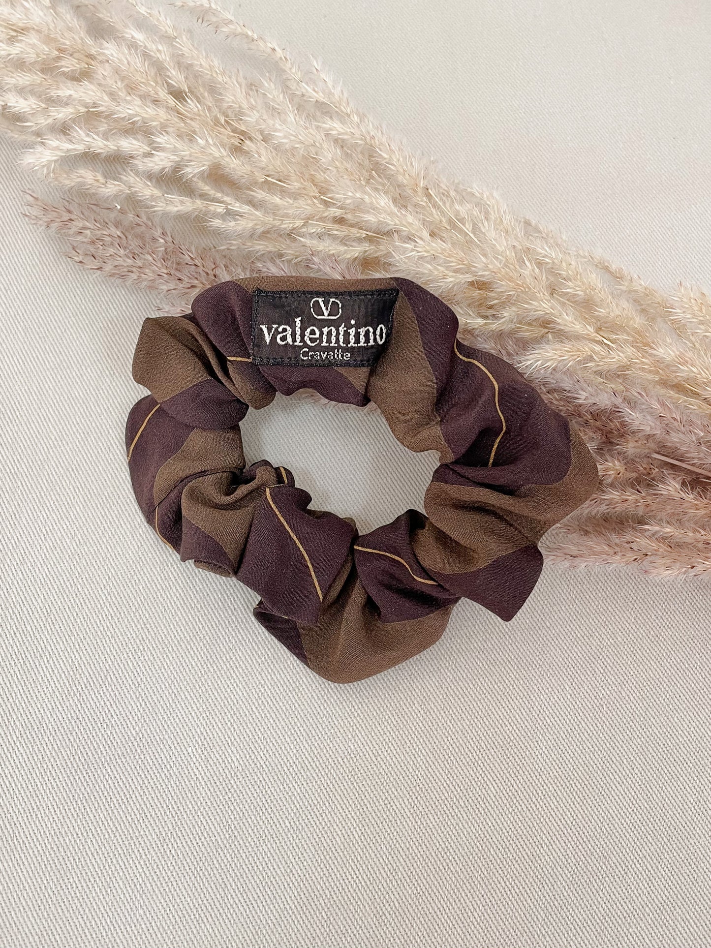 Chouchou Upcyclé Iconique 'Nuances de marron'