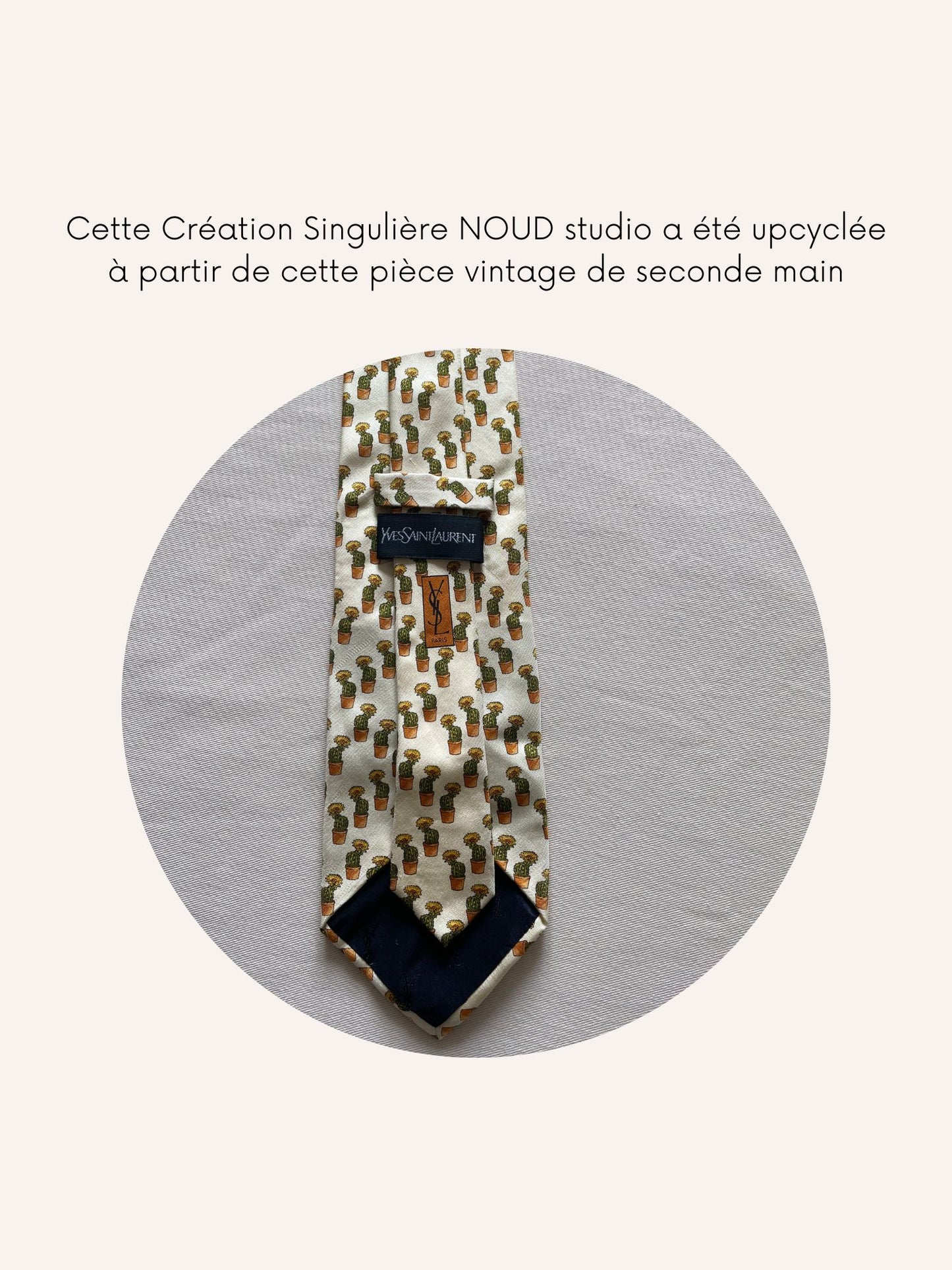 Headband Upcyclé Iconique 'Terre blanche'
