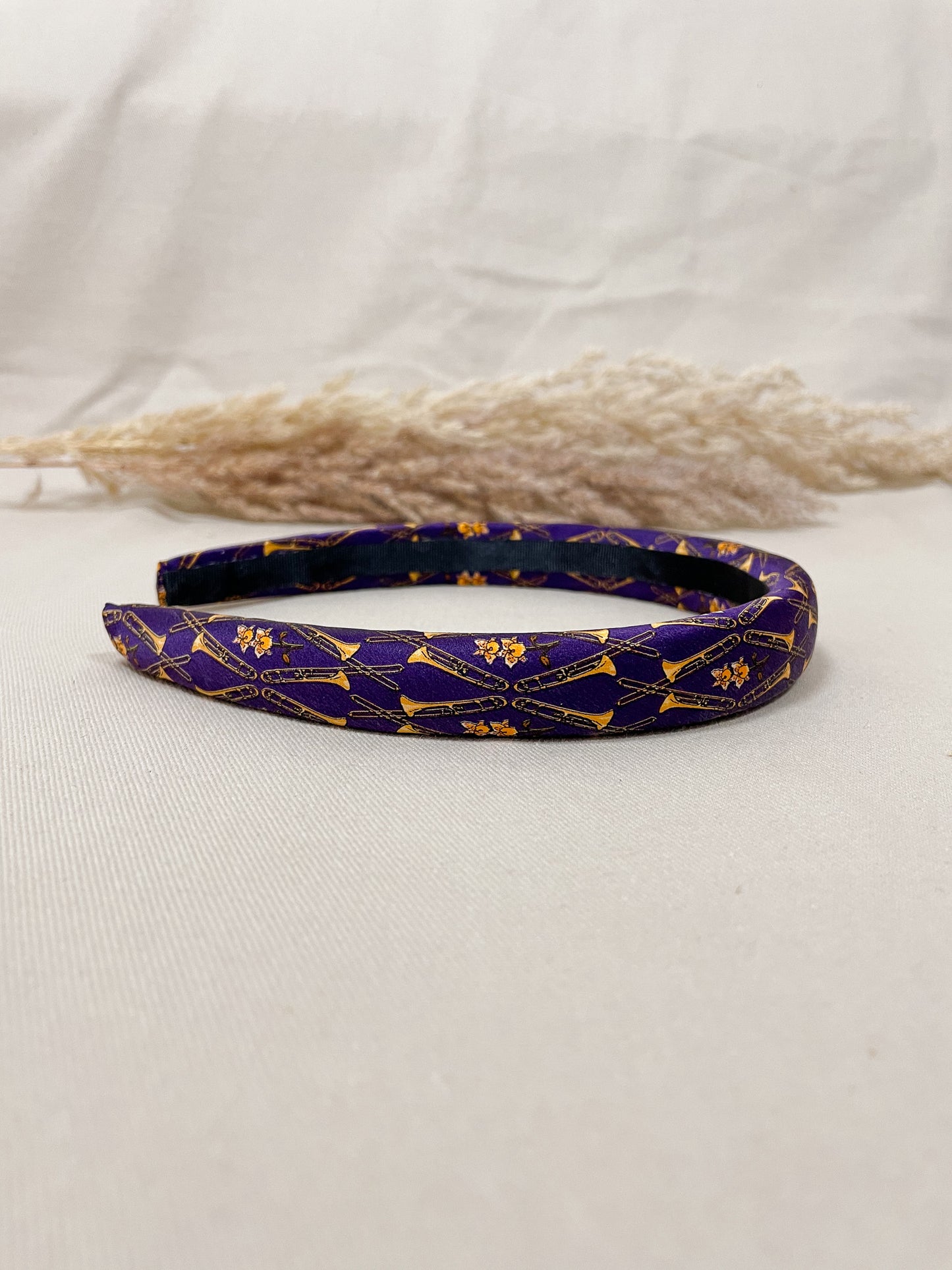 Headband Upcyclé Iconique 'Purple requiem'