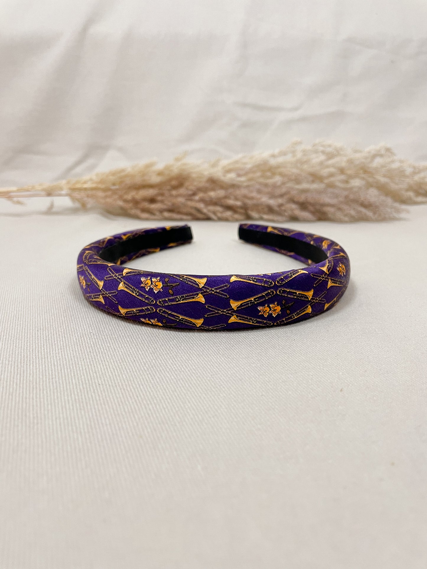 Headband Upcyclé Iconique 'Purple requiem'