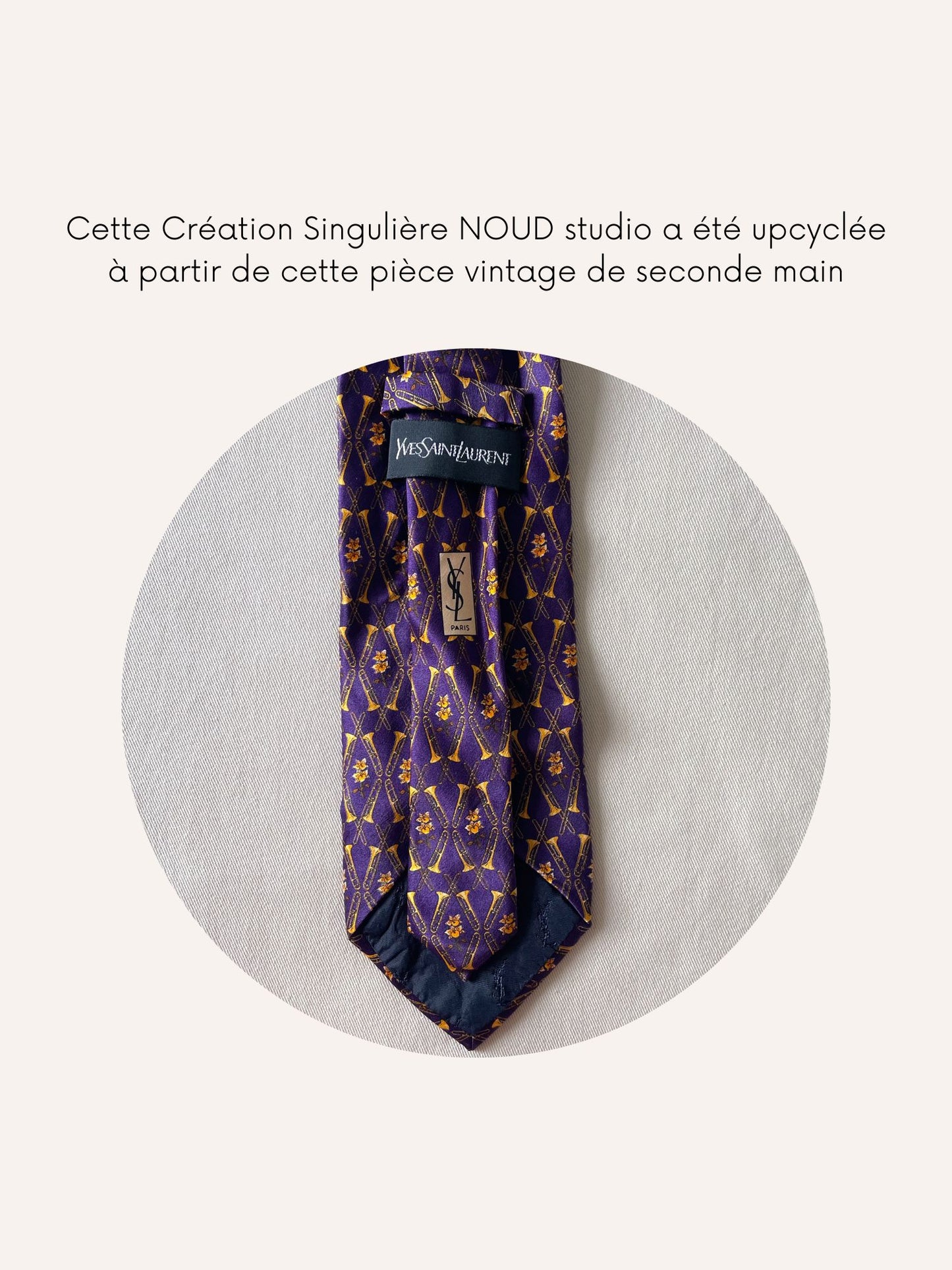 Chouchou Upcyclé Iconique 'Purple requiem'