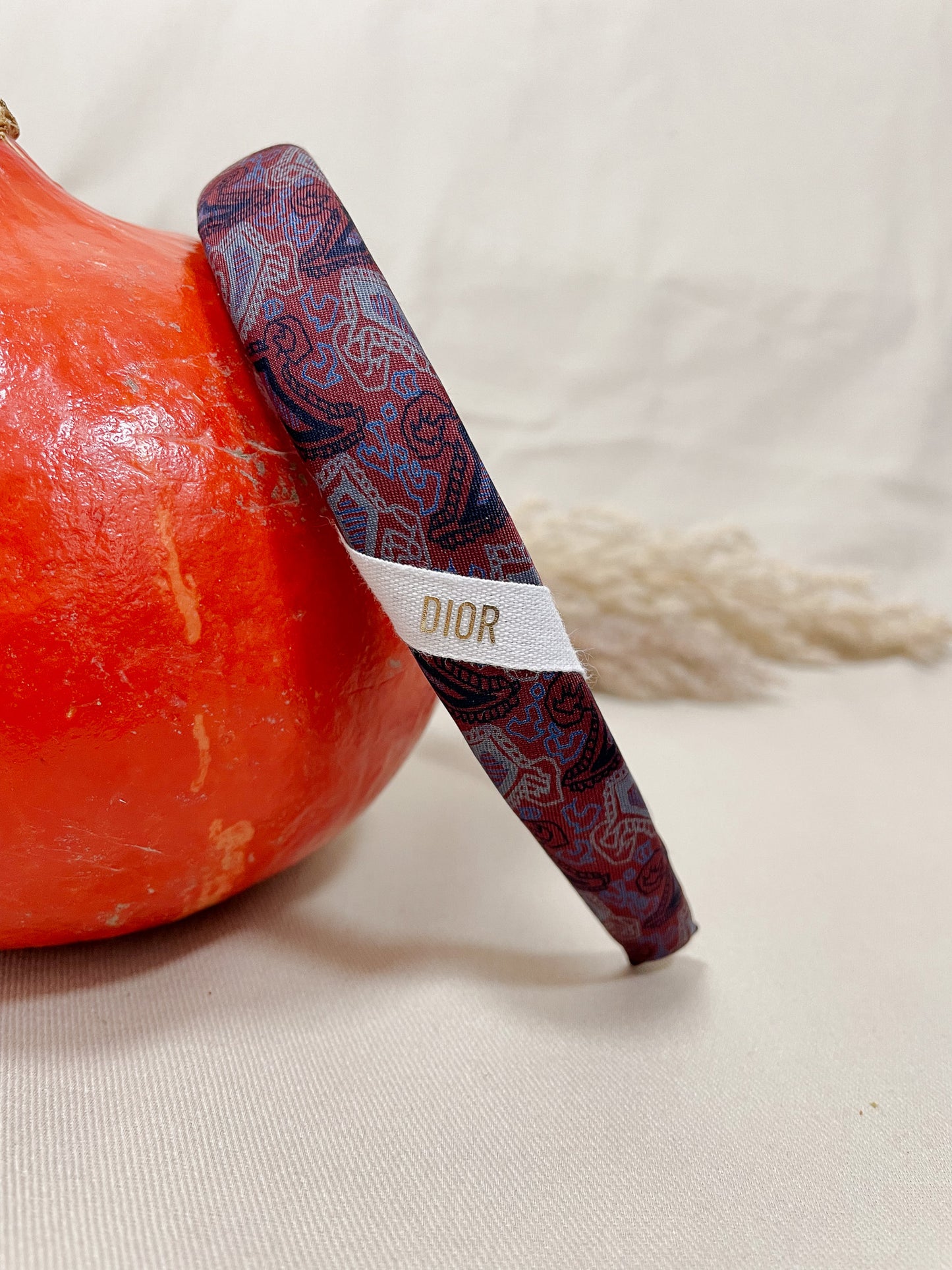 Headband Upcyclé Iconique 'Soirée pourpre'