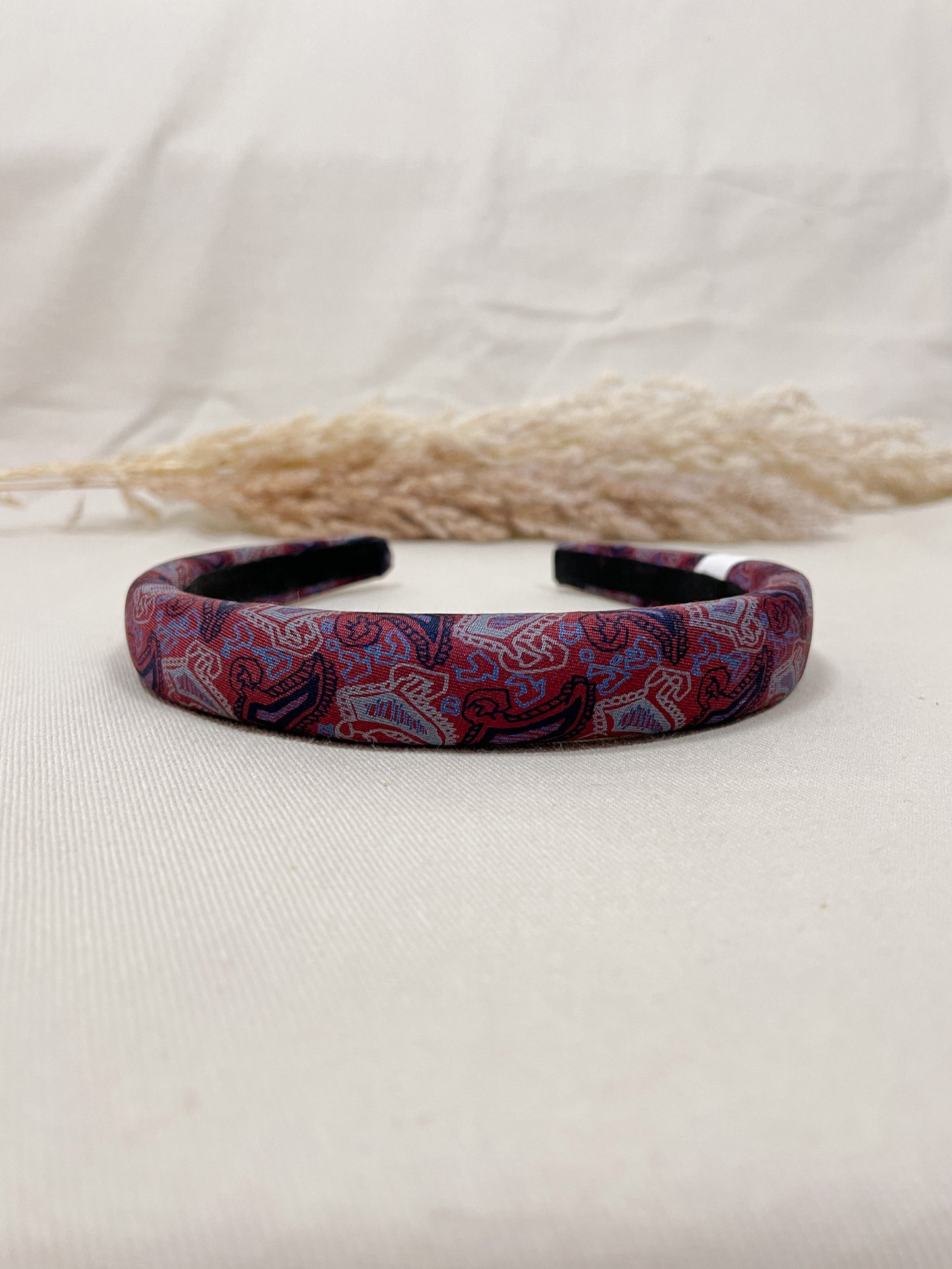 Headband Upcyclé Iconique 'Soirée pourpre'