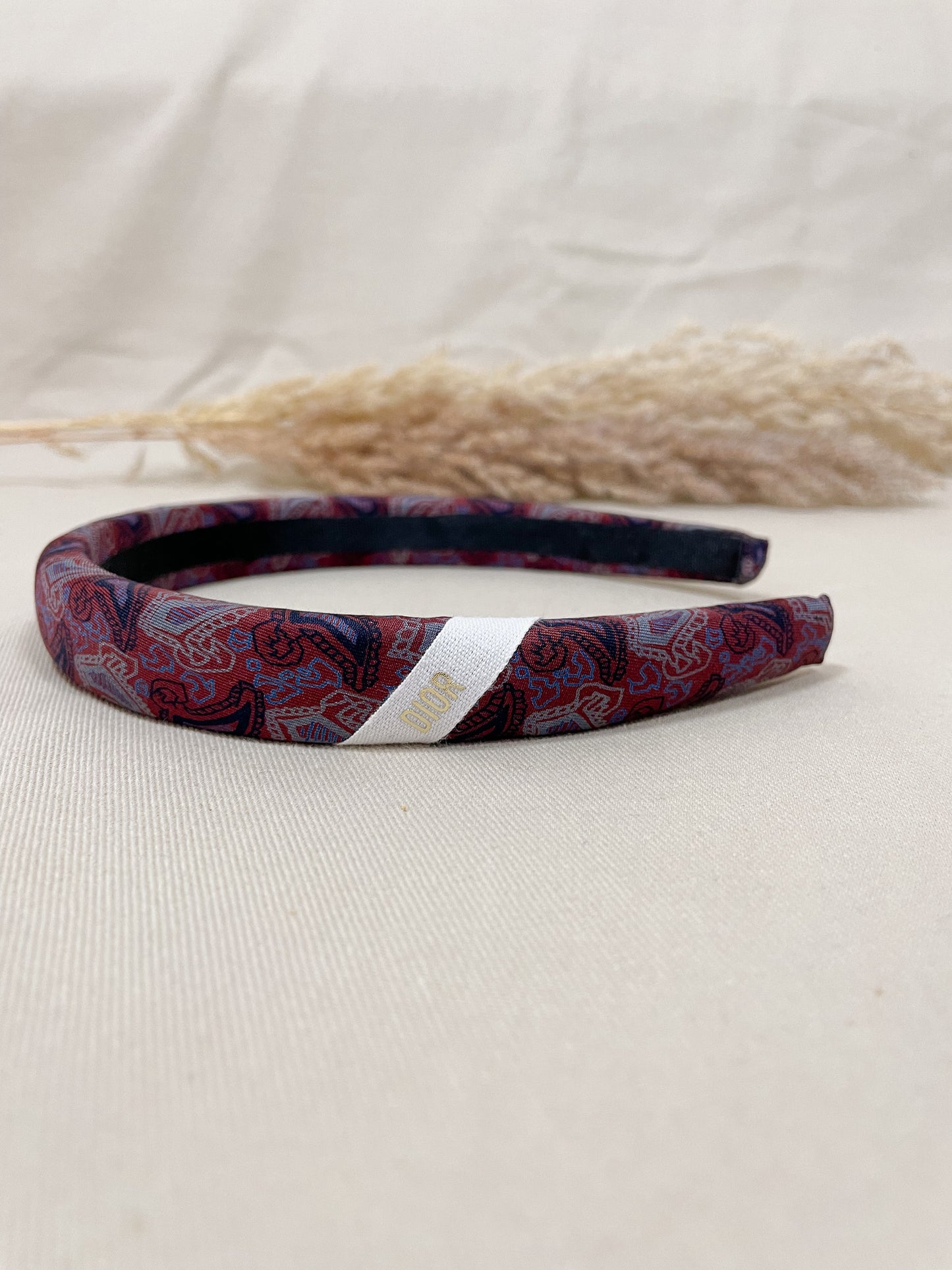 Headband Upcyclé Iconique 'Soirée pourpre'