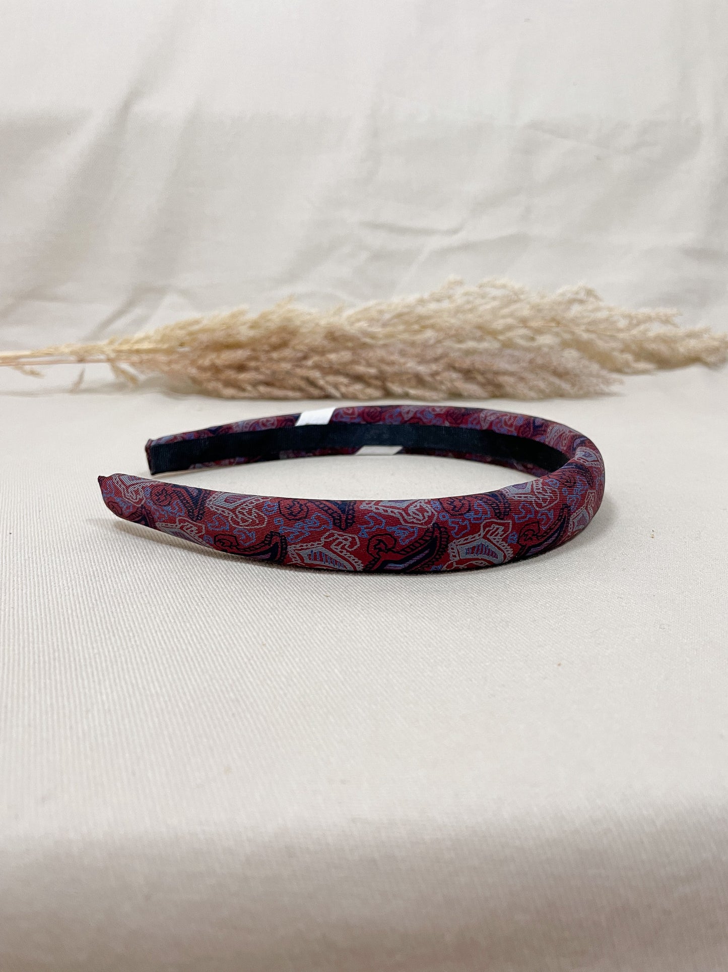 Headband Upcyclé Iconique 'Soirée pourpre'
