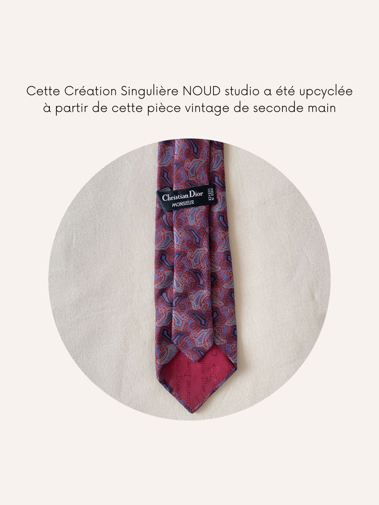 Headband Upcyclé Iconique 'Soirée pourpre'