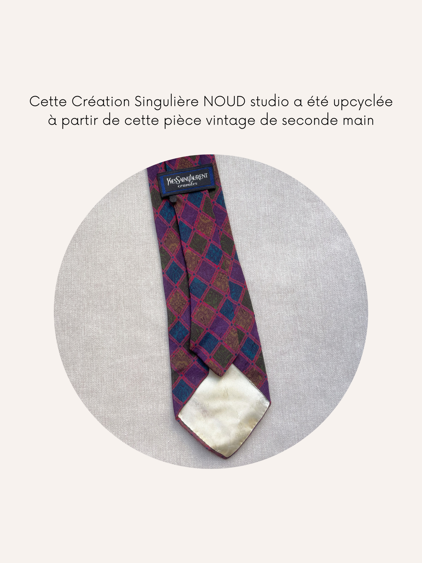 Ensemble Upcyclé Iconique 'Jacquard'