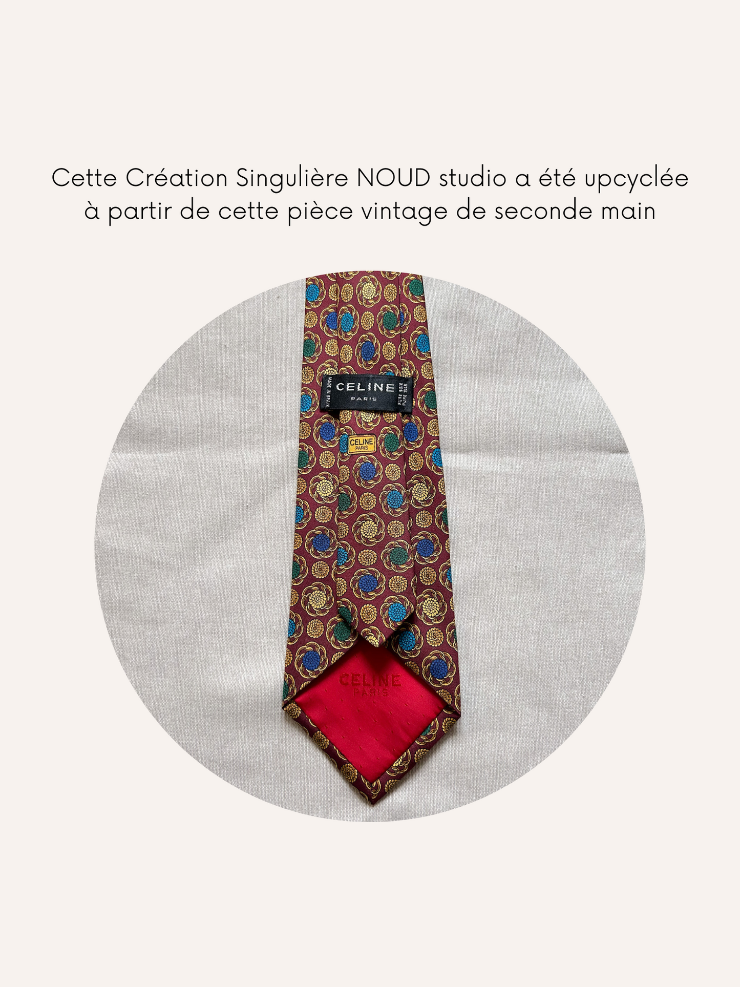 Chouchou Upcyclé Iconique 'Boutons de fleurs'