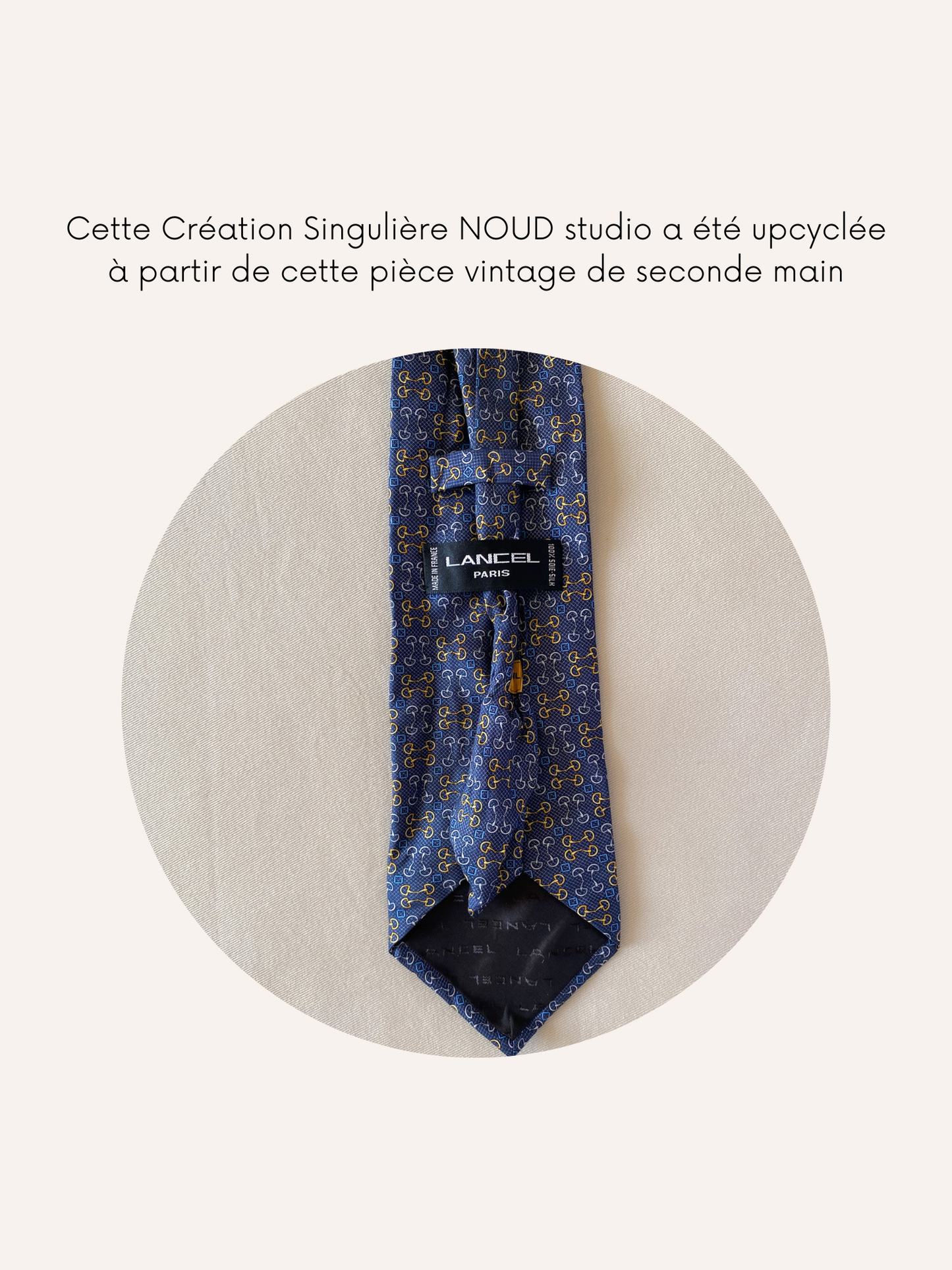 Headband Upcyclé Iconique 'Tempête d'histoire'