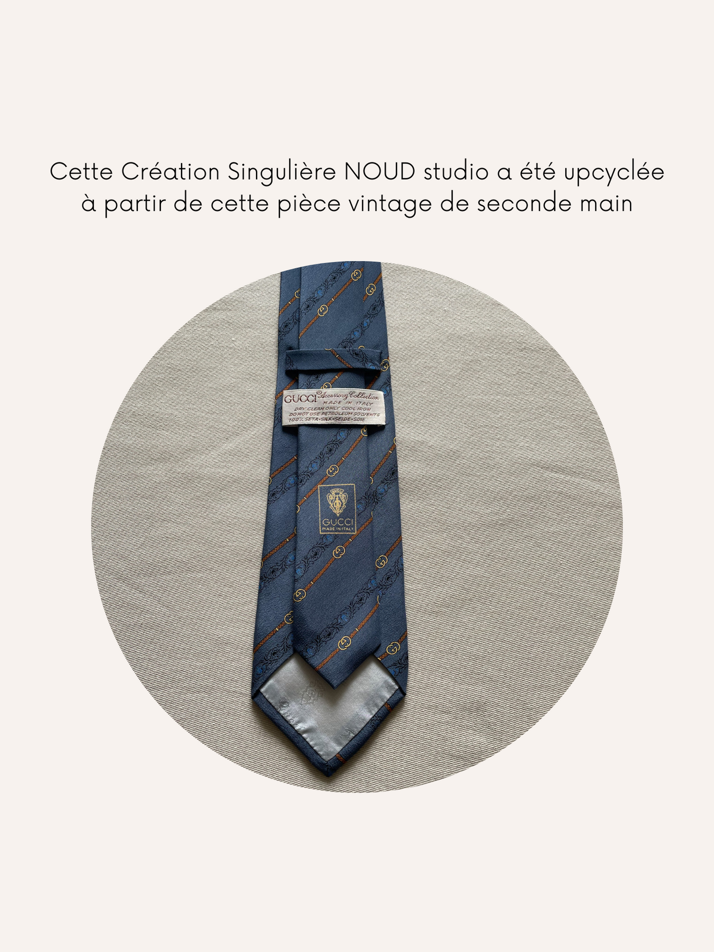 Headband Upcyclé Iconique 'Canevas Italien' N°1