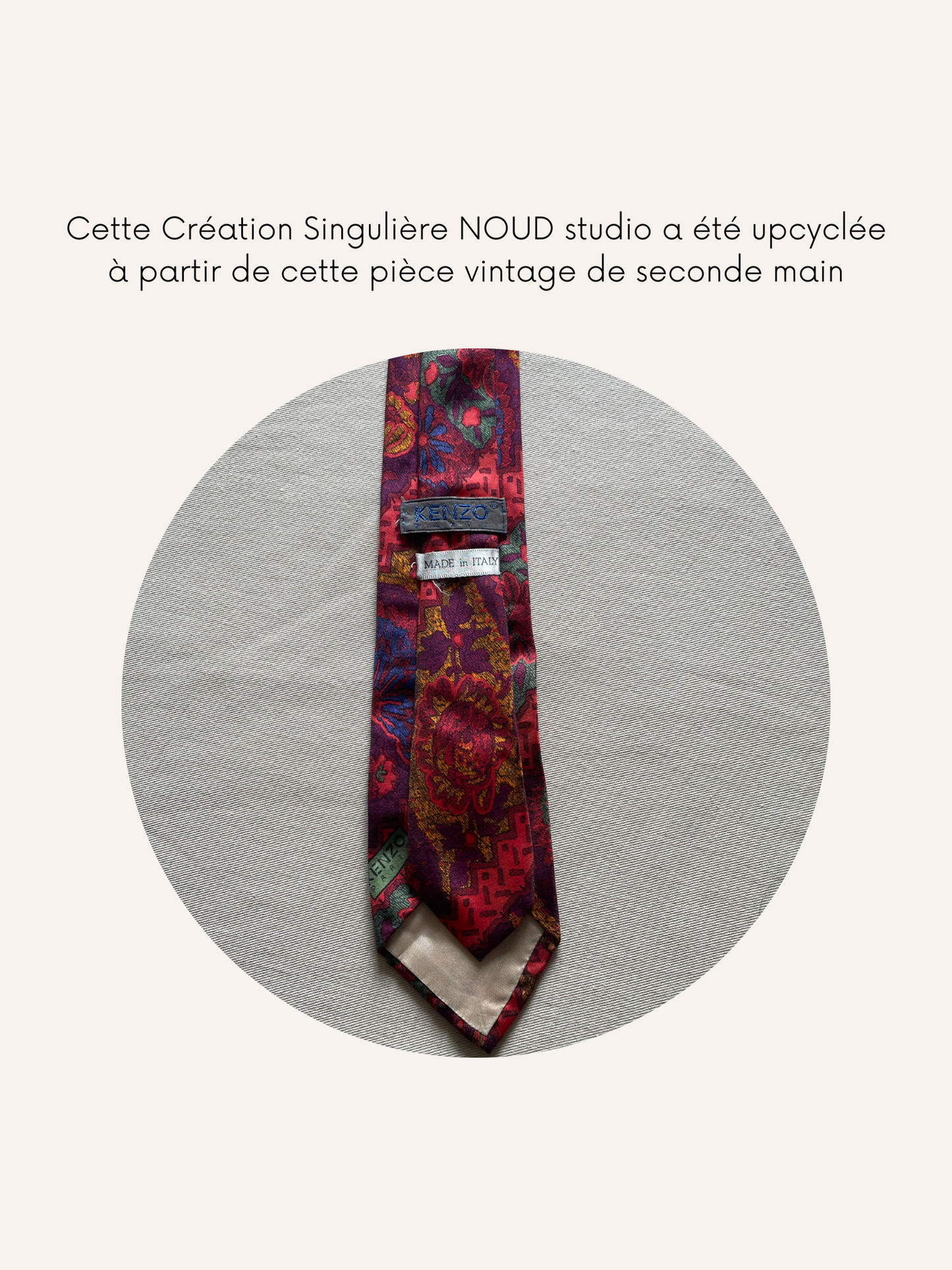 Headband Upcyclé Iconique 'Betterave'