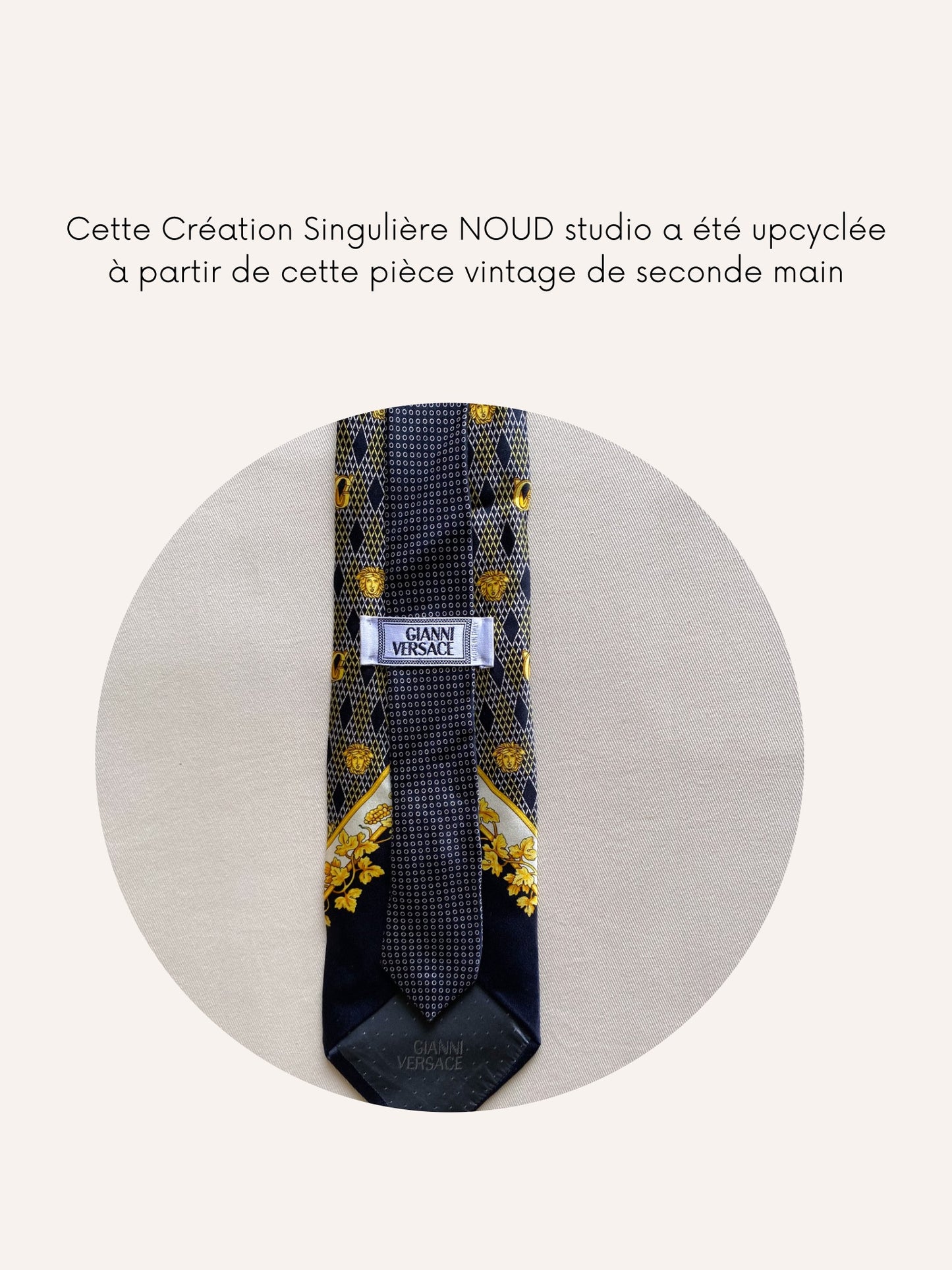 Chouchou Upcyclé Iconique 'Roi de carreau'