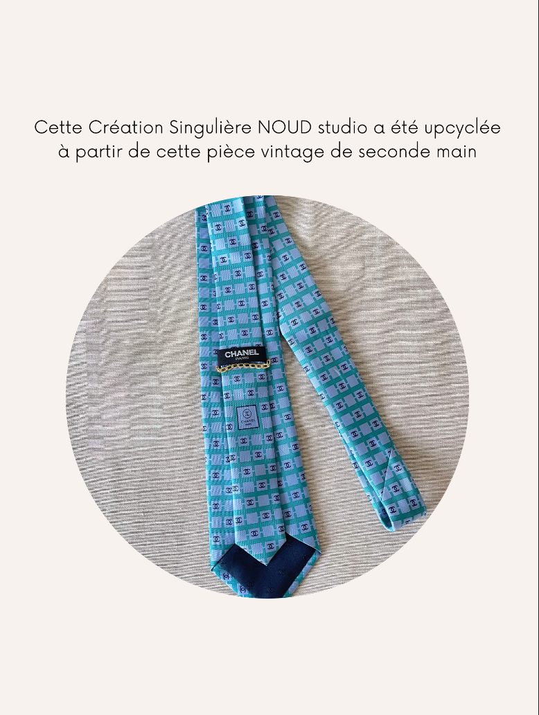 Bracelet Mailles Upcyclé Iconique 'Été Azur'