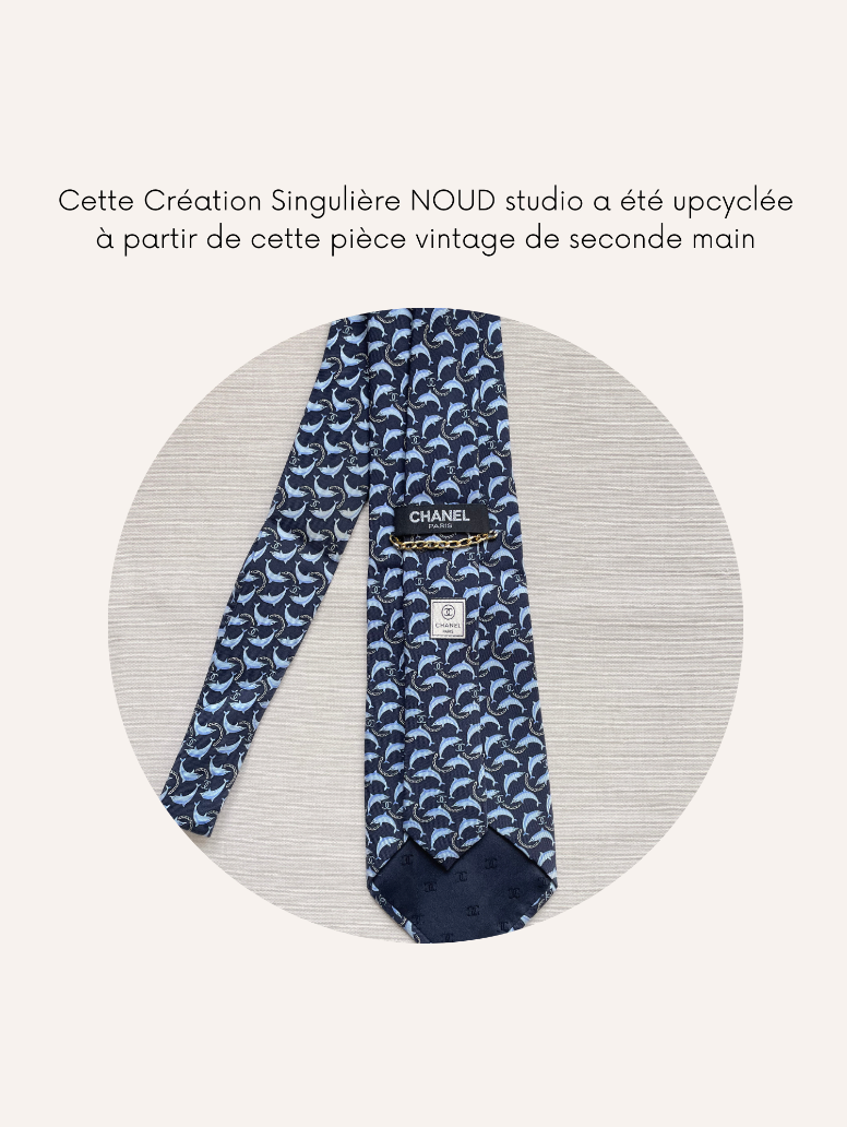 Bracelet Mailles Upcyclé Iconique 'Dauphins Croisière'