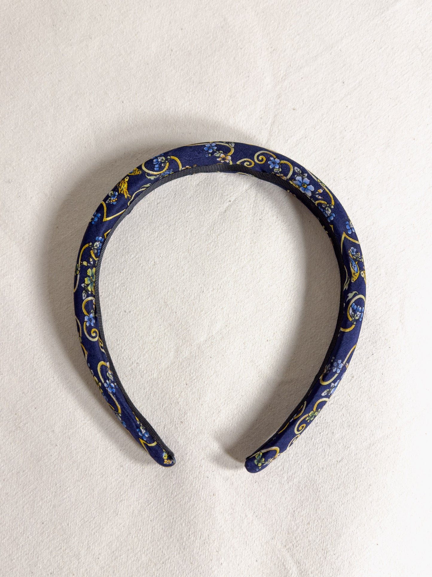 Headband Upcyclé Essentiel 'Floraison nocturne'