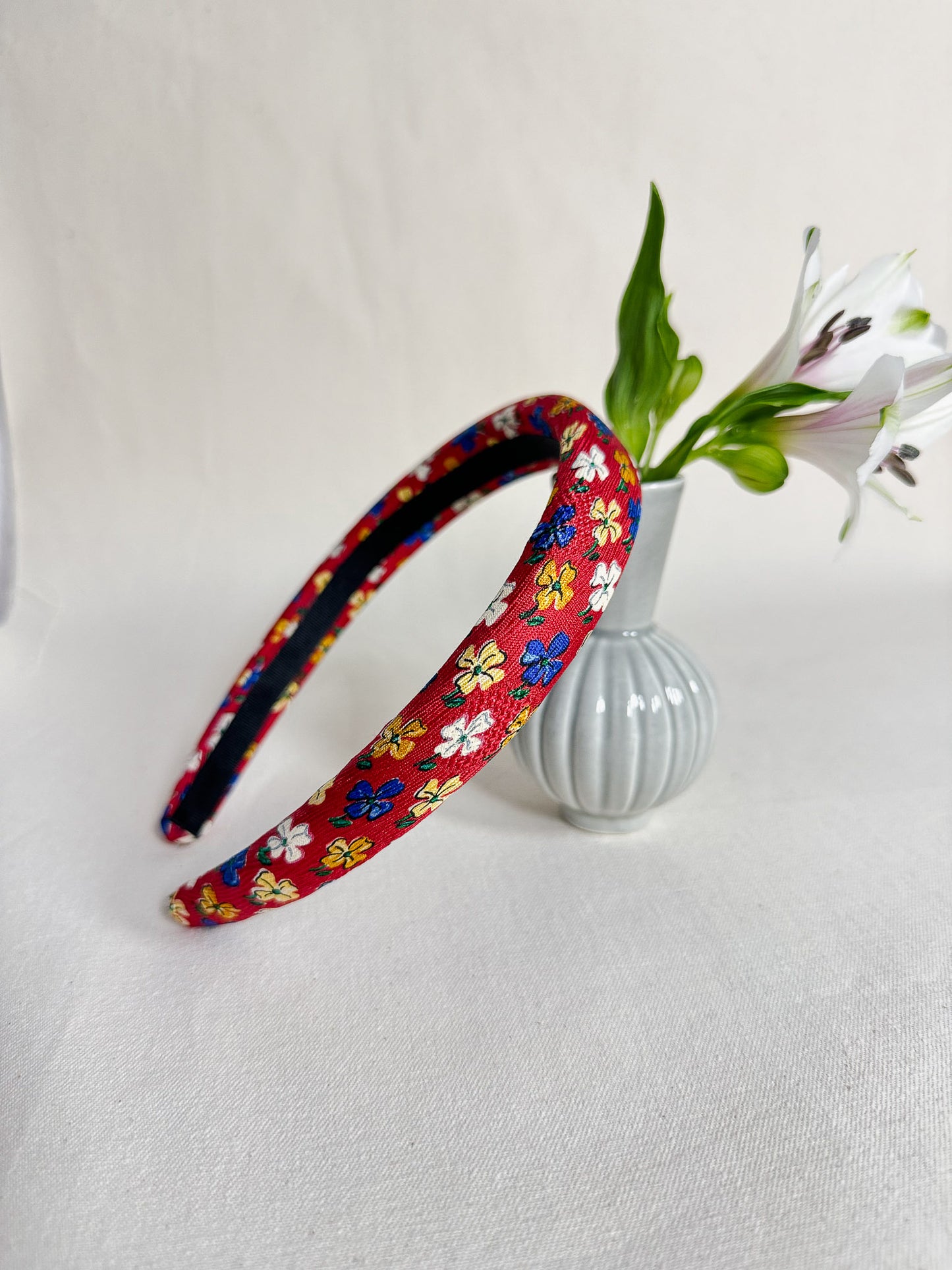 Headband Upcyclé Essentiel 'Lively flowers'