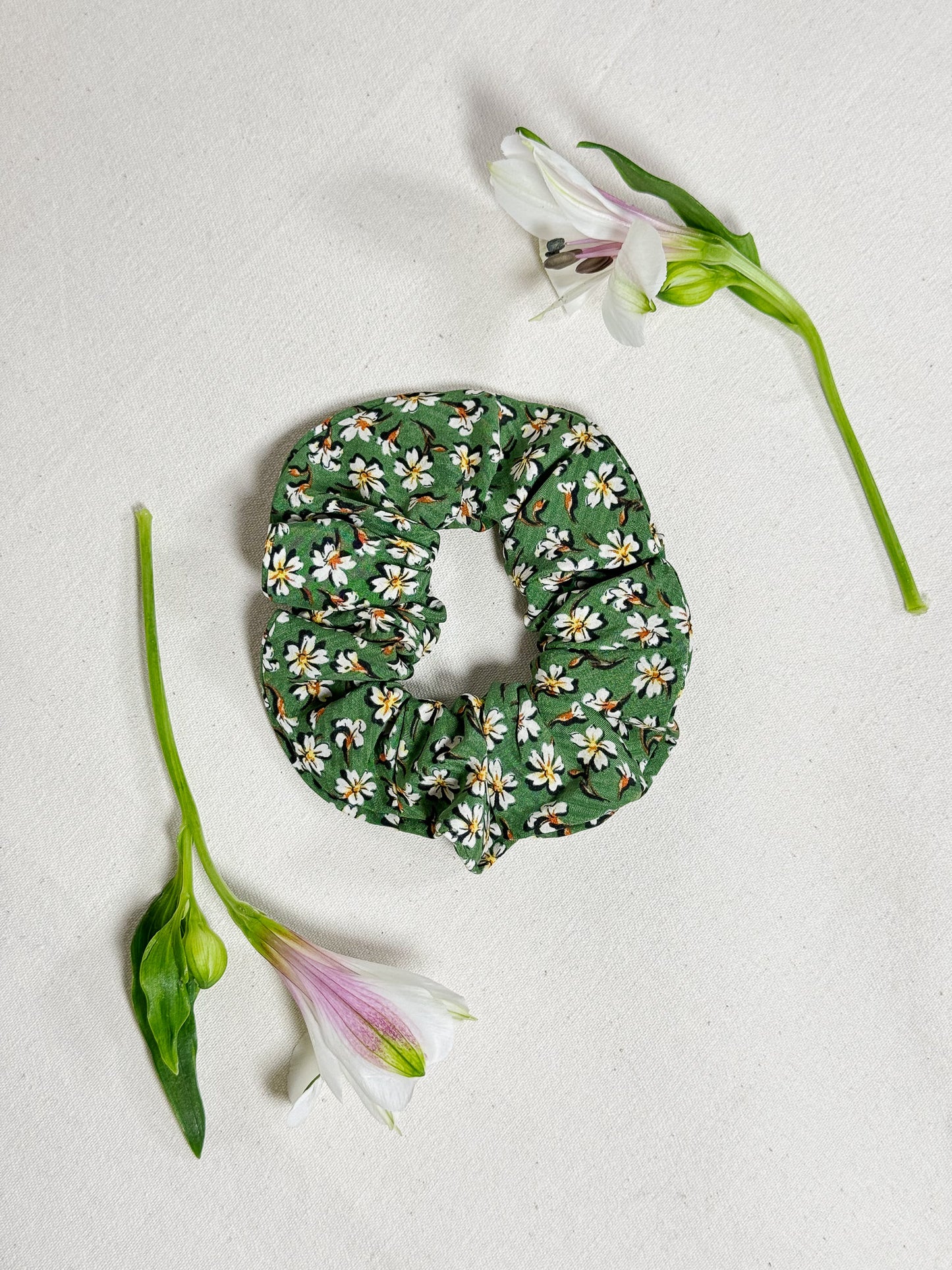Chouchou Upcyclé Essentiel 'March Green'