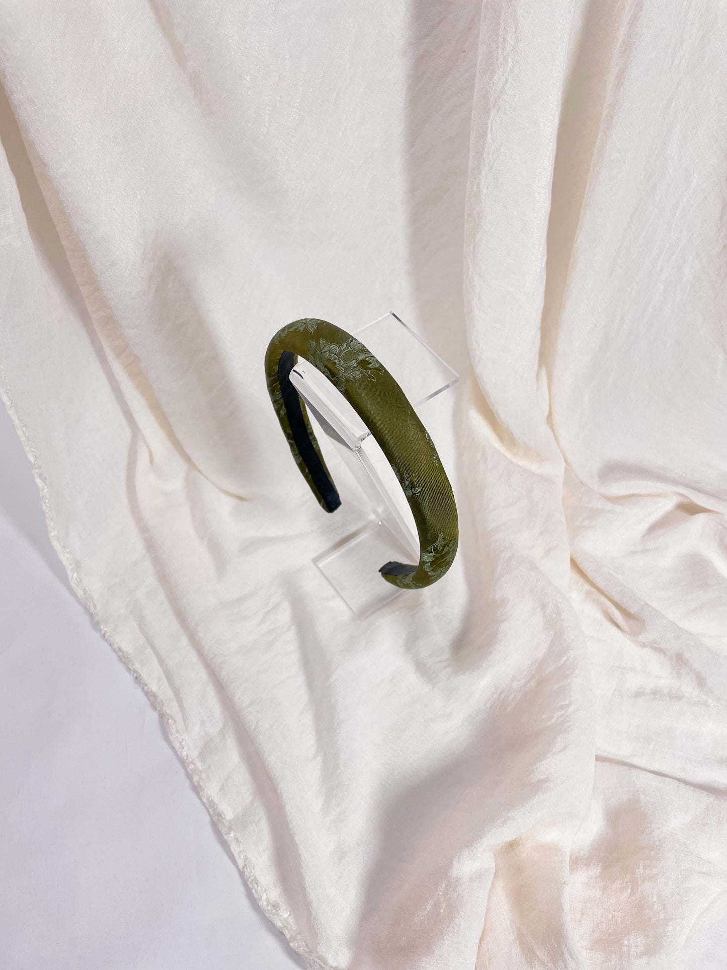Headband Upcyclé Essentiel 'Khaki Chrome'