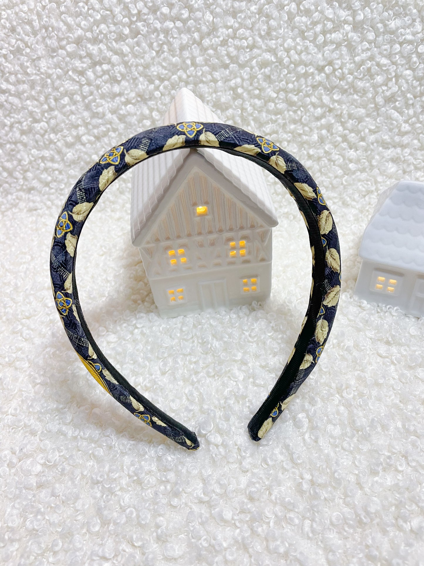 Headband Upcyclé Iconique 'Jeu de ski'