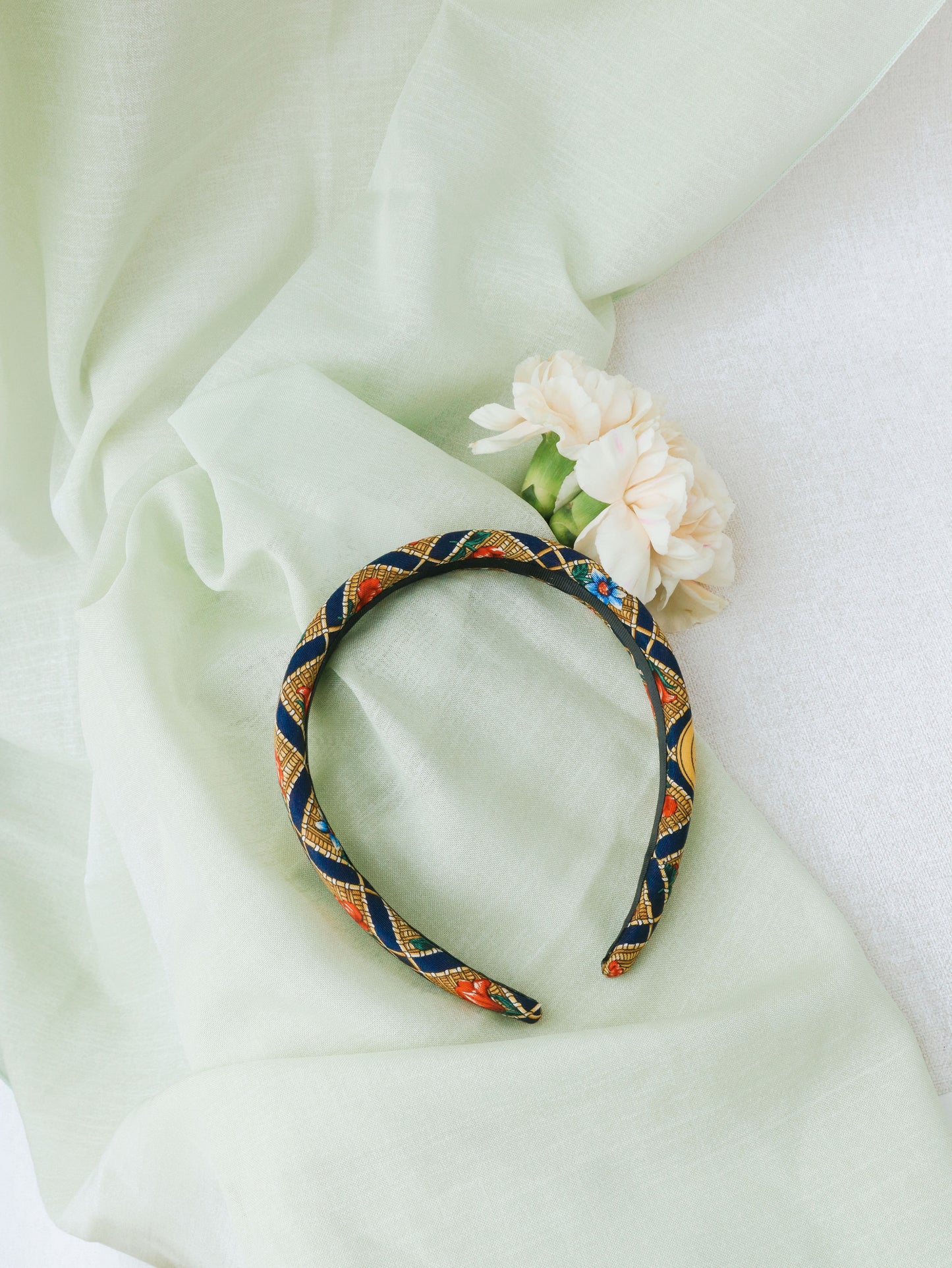 Headband Upcyclé Iconique 'Camélia'