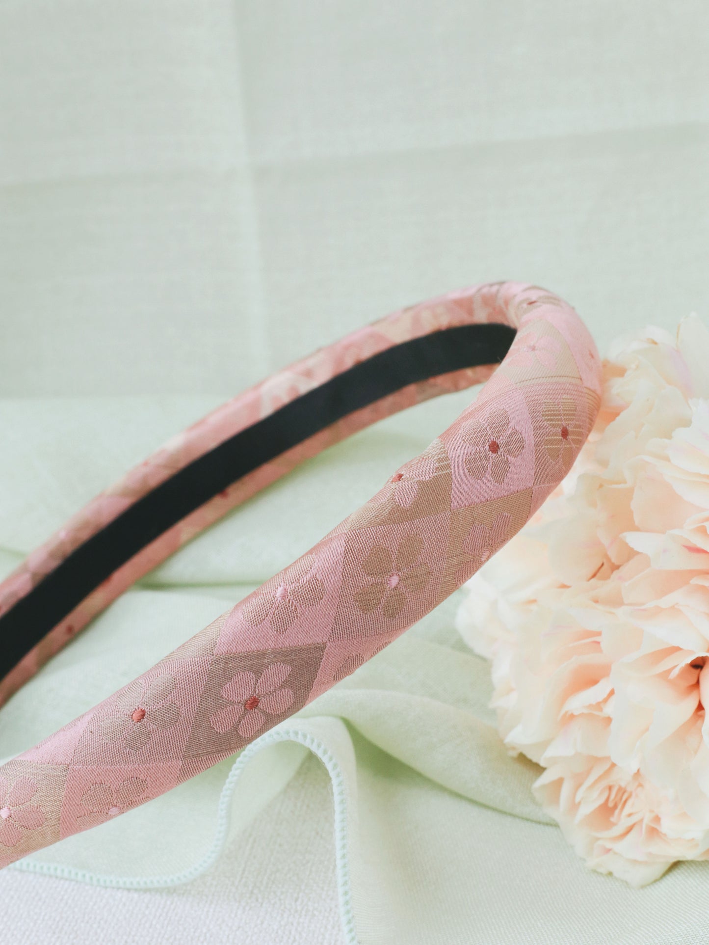 Headband Upcyclé Essentiel 'Floraison d'Orchidée'