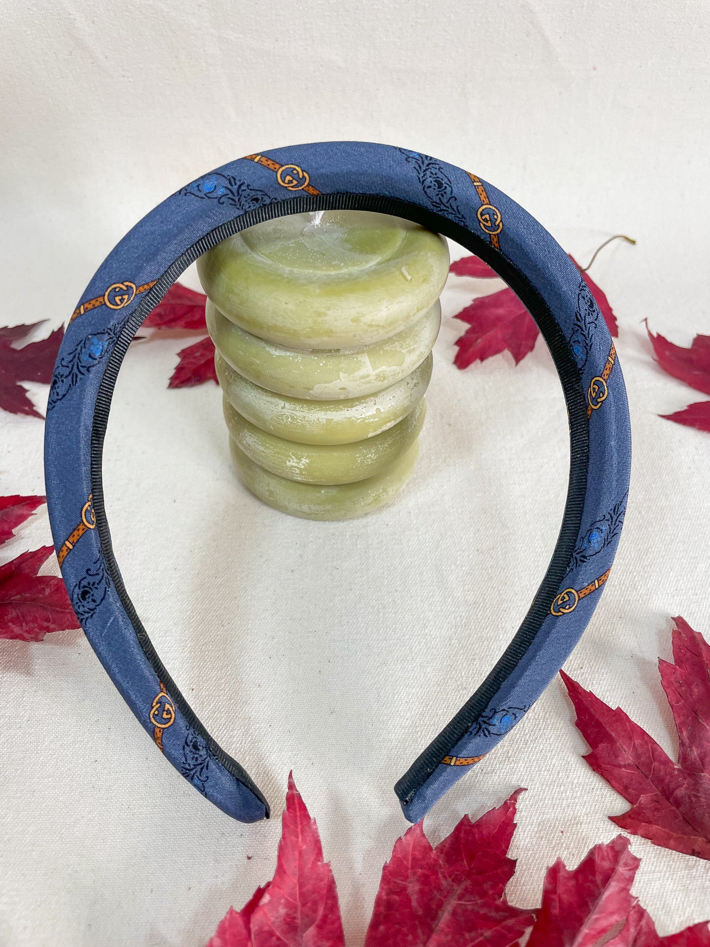 Headband Upcyclé Iconique 'Canevas Italien' N°1