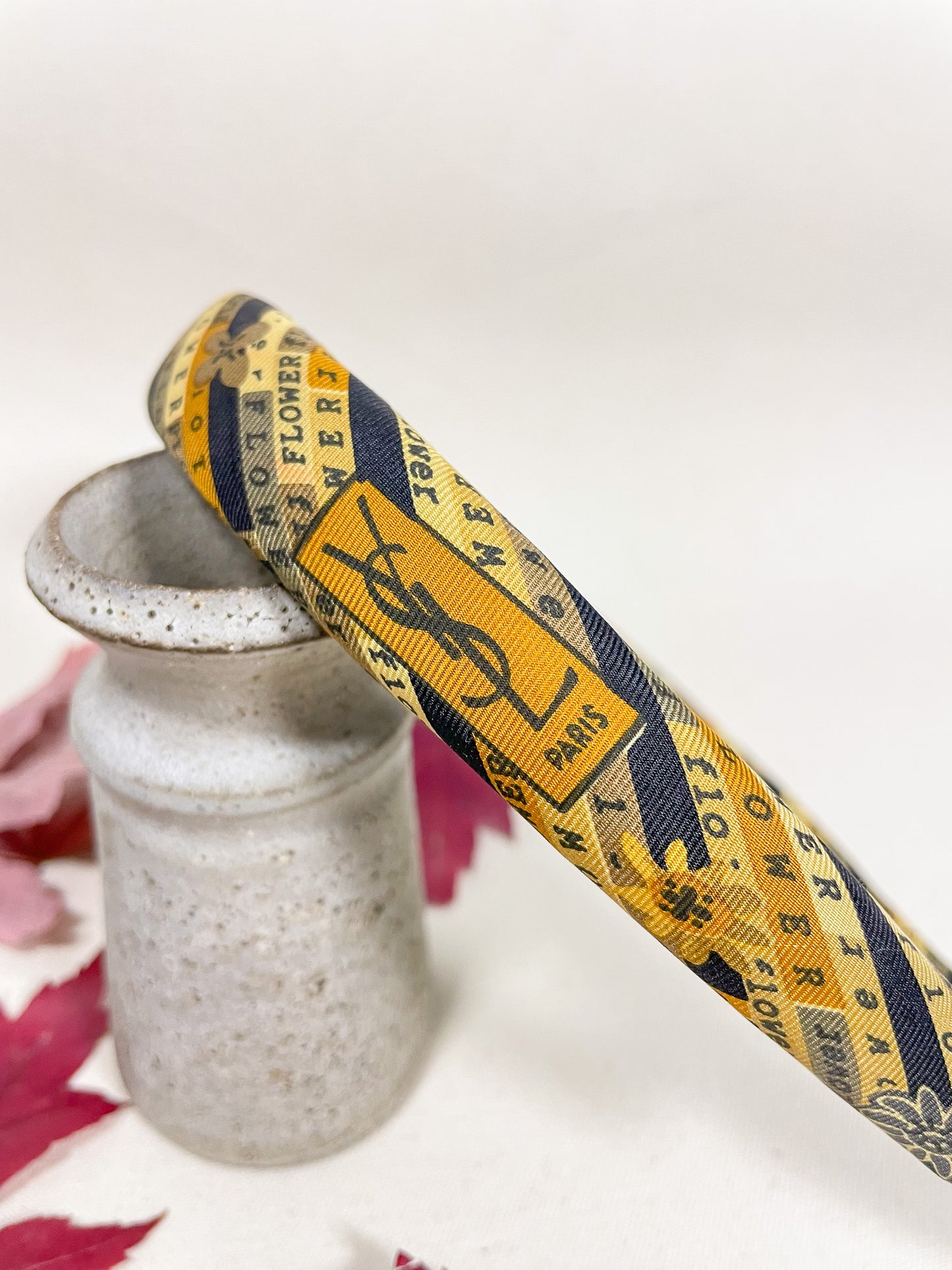 Headband Upcyclé Iconique 'Golden'