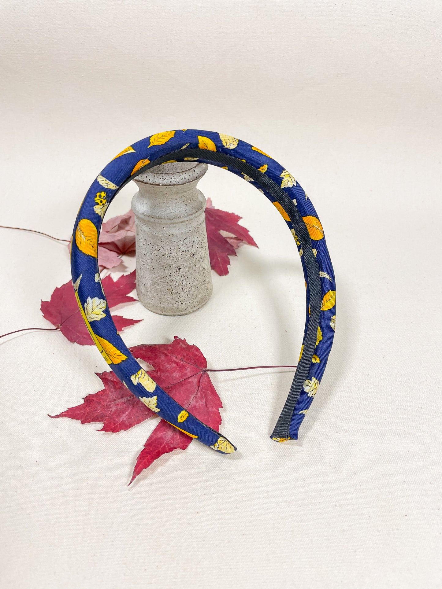 Headband Upcyclé Iconique 'Jardin d'automne'