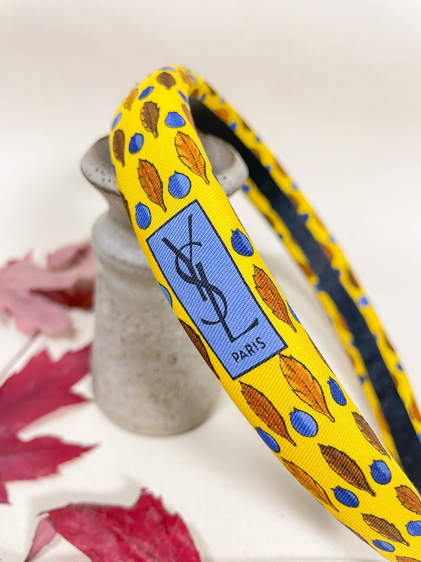 Headband Upcyclé Iconique 'Blueberry'