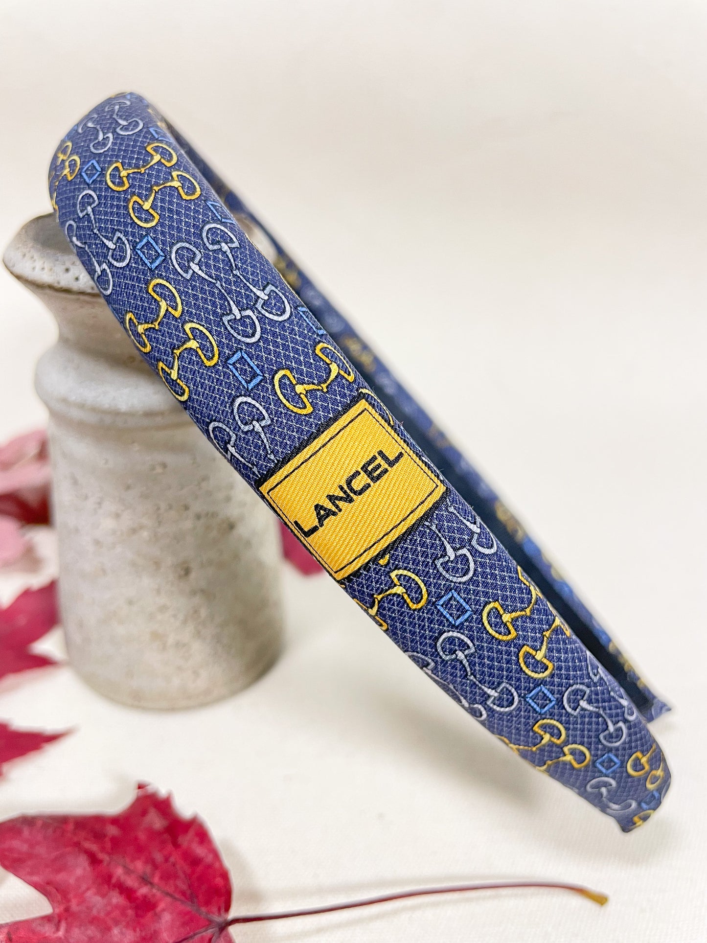 Headband Upcyclé Iconique 'Tempête d'histoire'