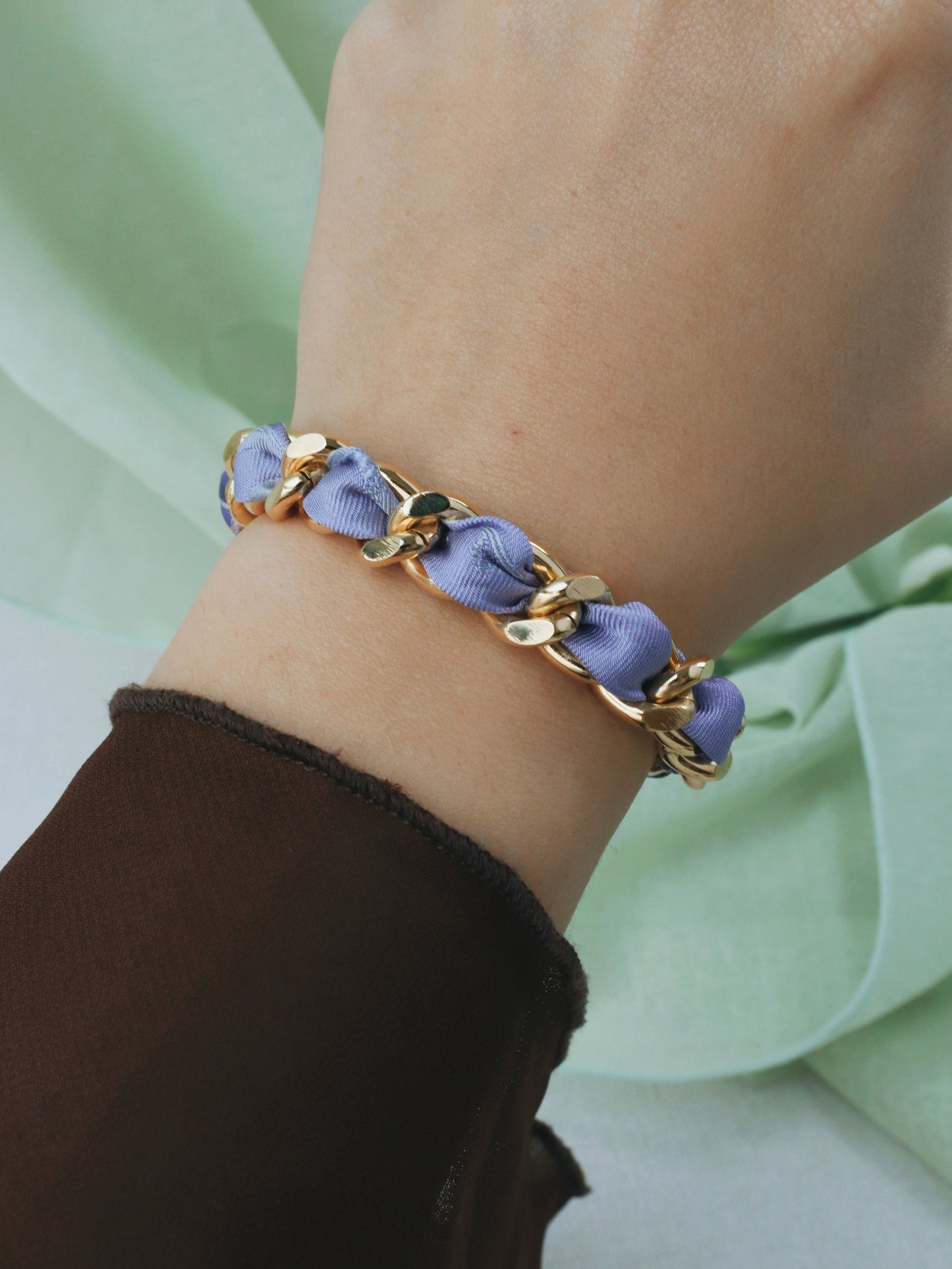 Bracelet Mailles Upcyclé 'Iridis'
