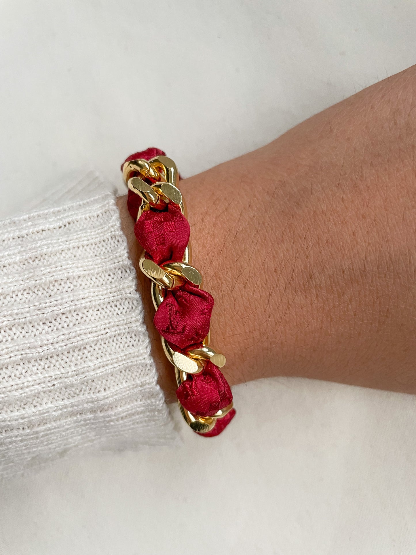 Bracelet Mailles Upcyclé Iconique 'Côte de Nuits'