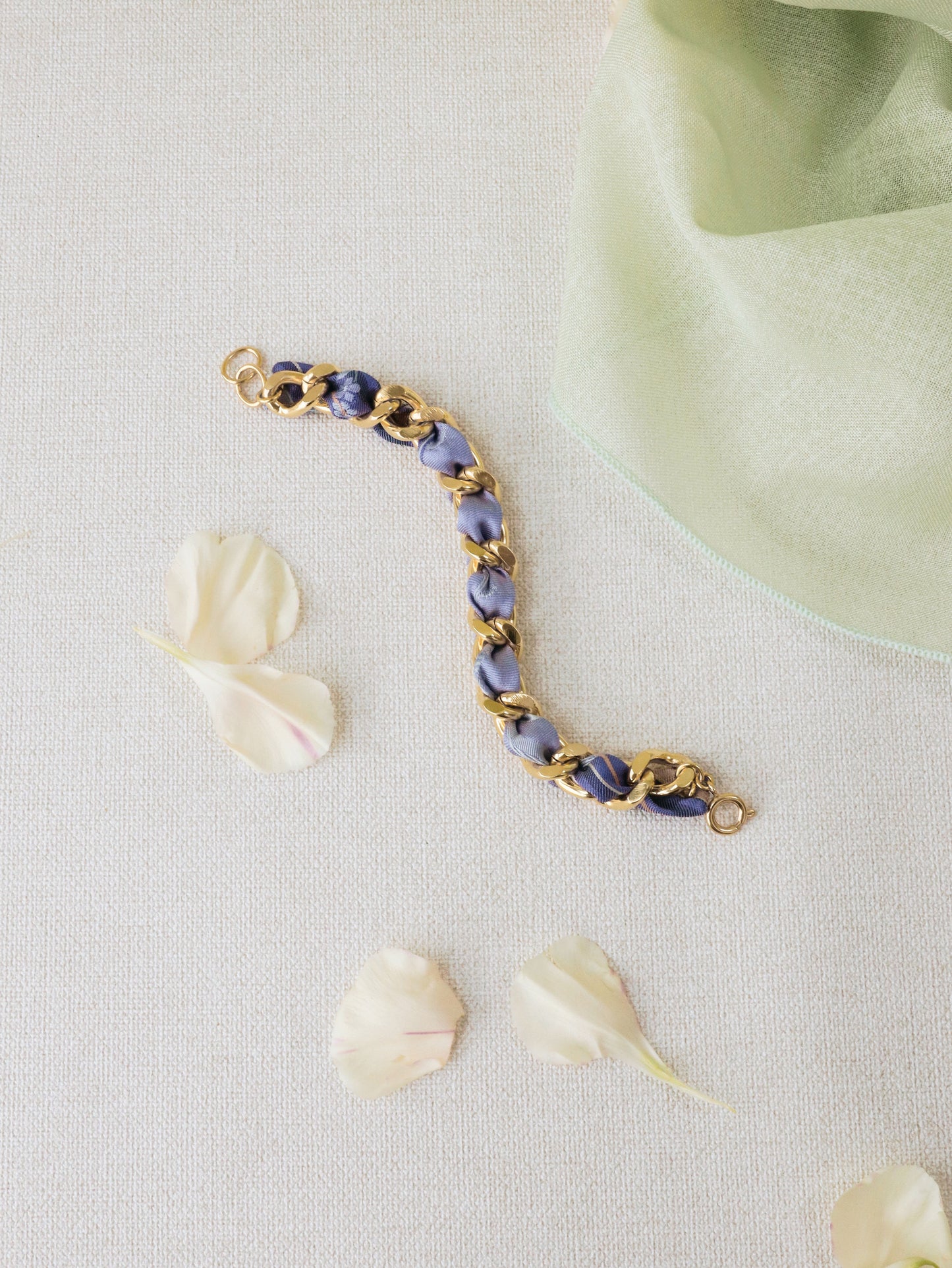 Bracelet Mailles Upcyclé 'Iridis'