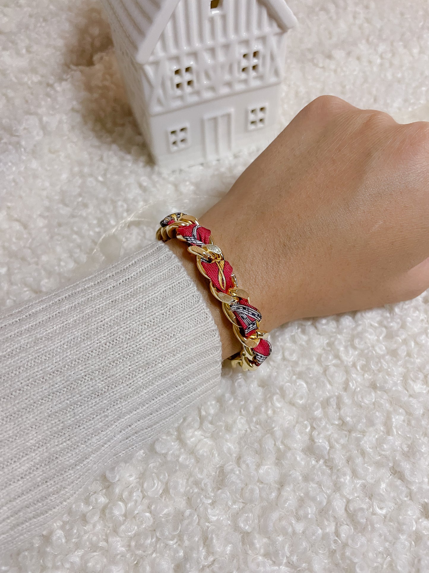 Bracelet Mailles Upcyclé 'Douce mélodie'