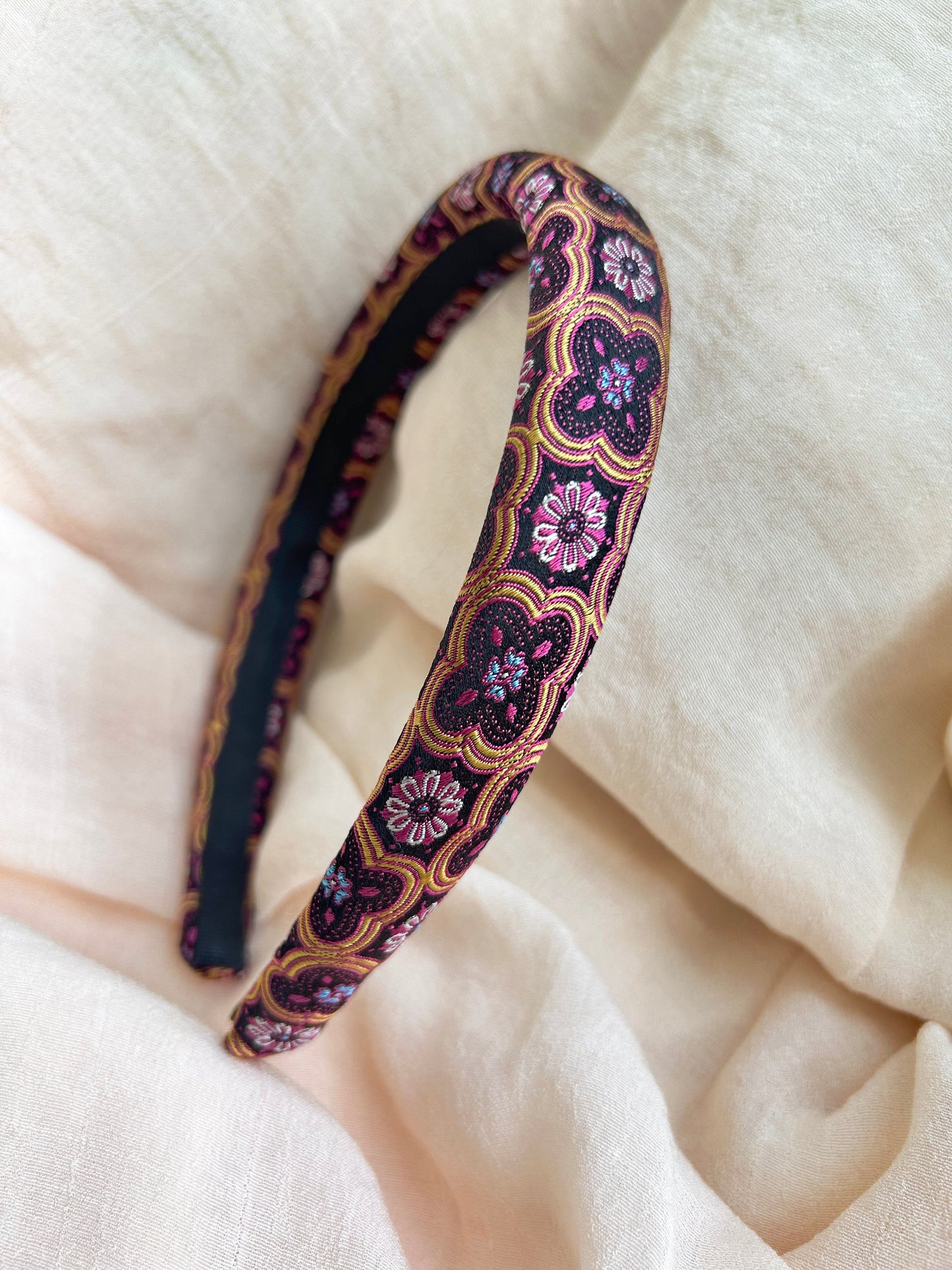 Headband Upcyclé Essentiel 'Broderie'