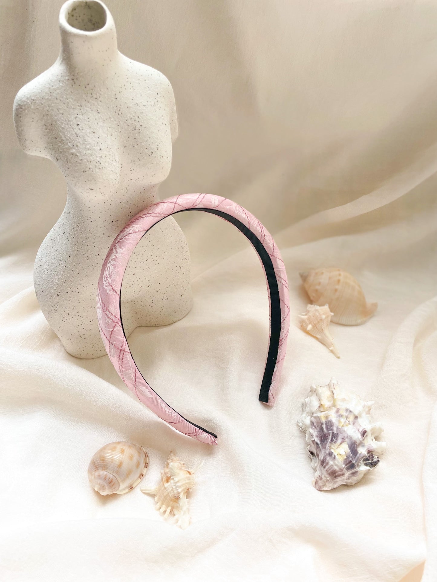 Headband Upcyclé Essentiel 'Rosea'