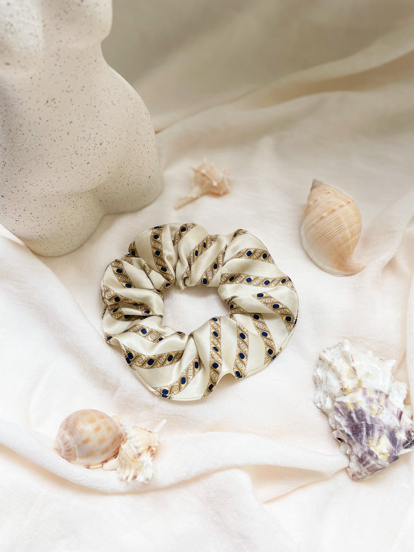 Chouchou Upcyclé Essentiel 'Champagne'