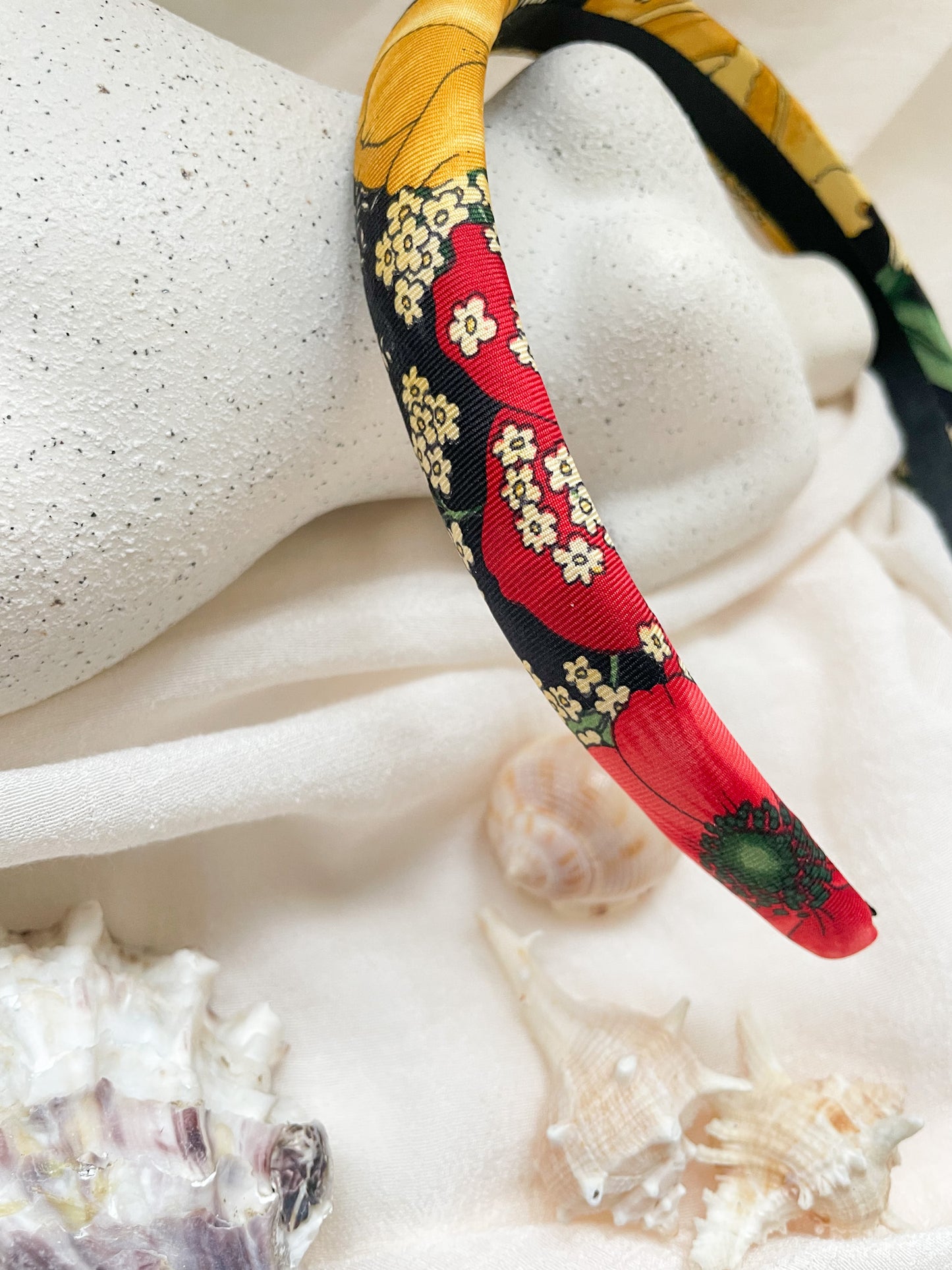 Headband Upcyclé Essentiel 'Bleu Pollen'