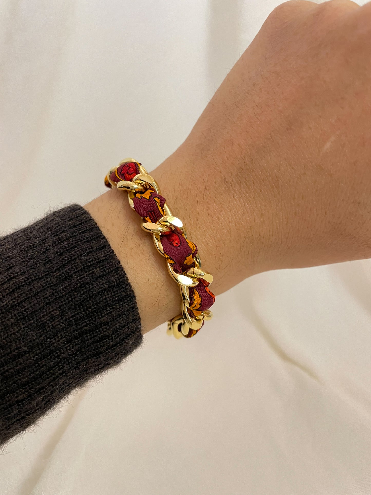Bracelet Mailles Upcyclé 'Kōyō'