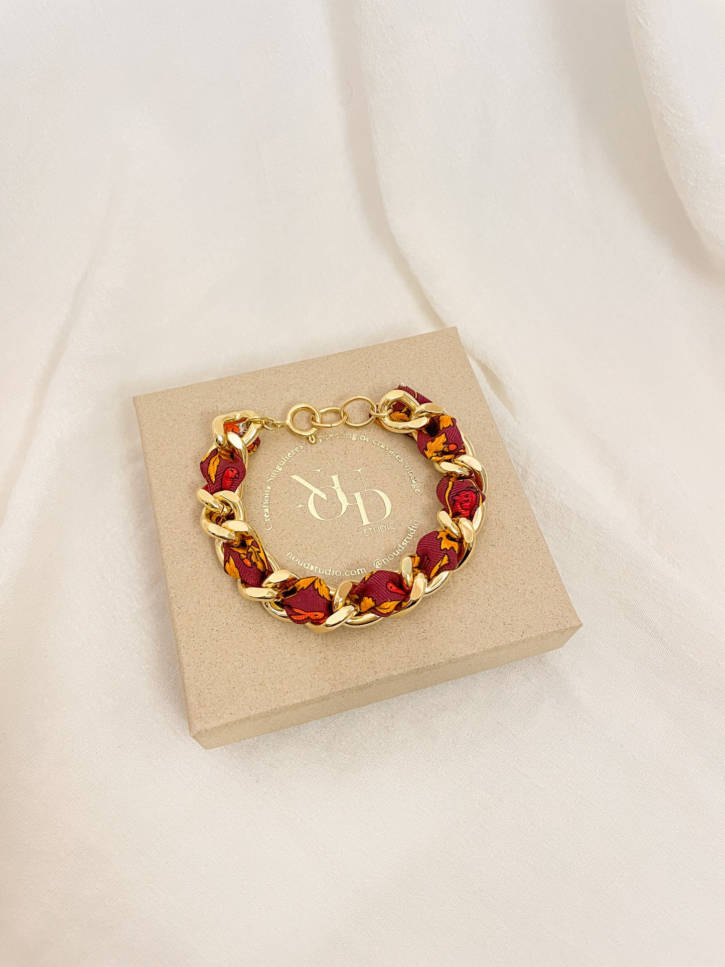 Bracelet Mailles Upcyclé 'Kōyō'
