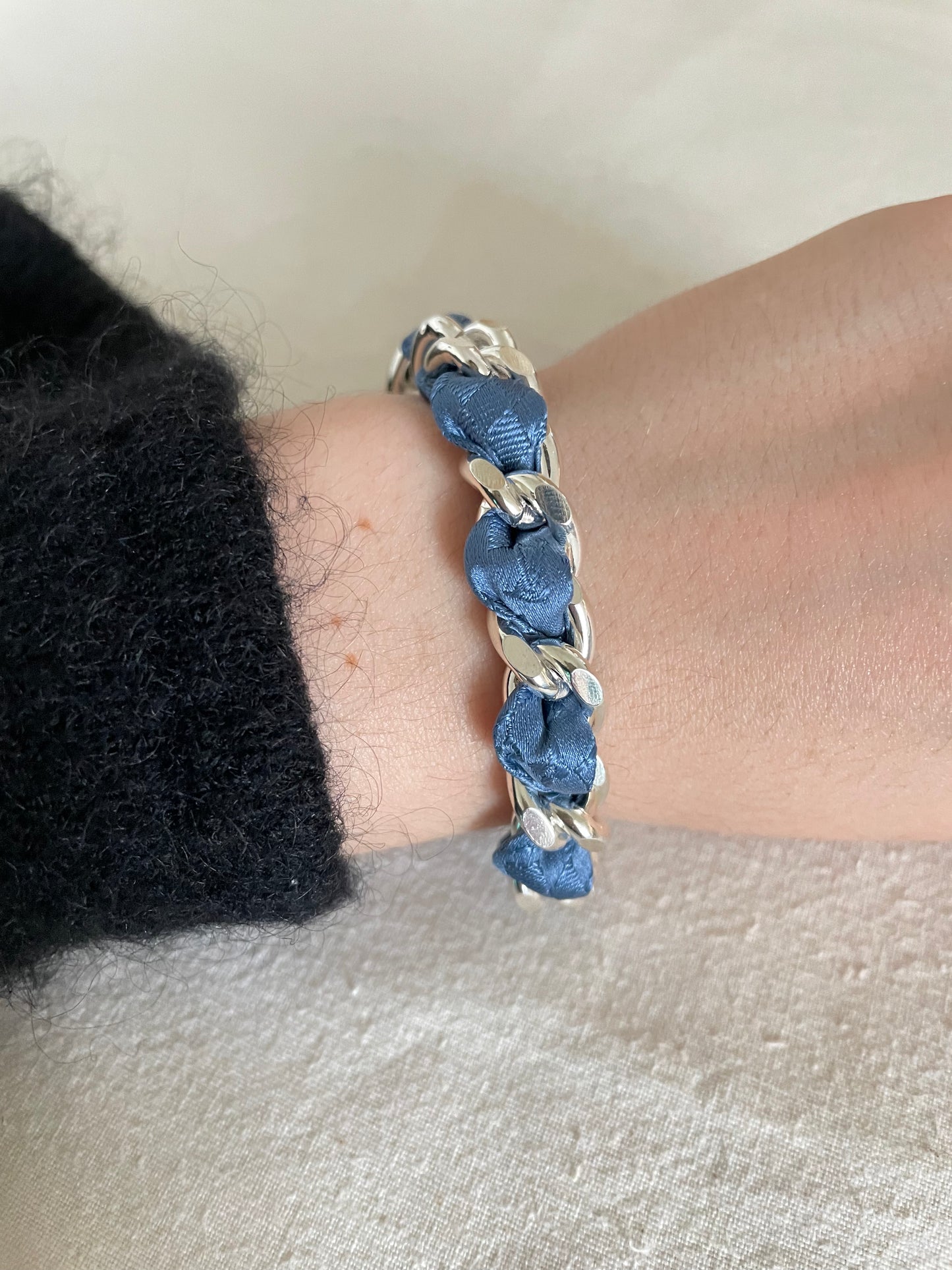 Bracelet Mailles Upcyclé Iconique 'Olympe'