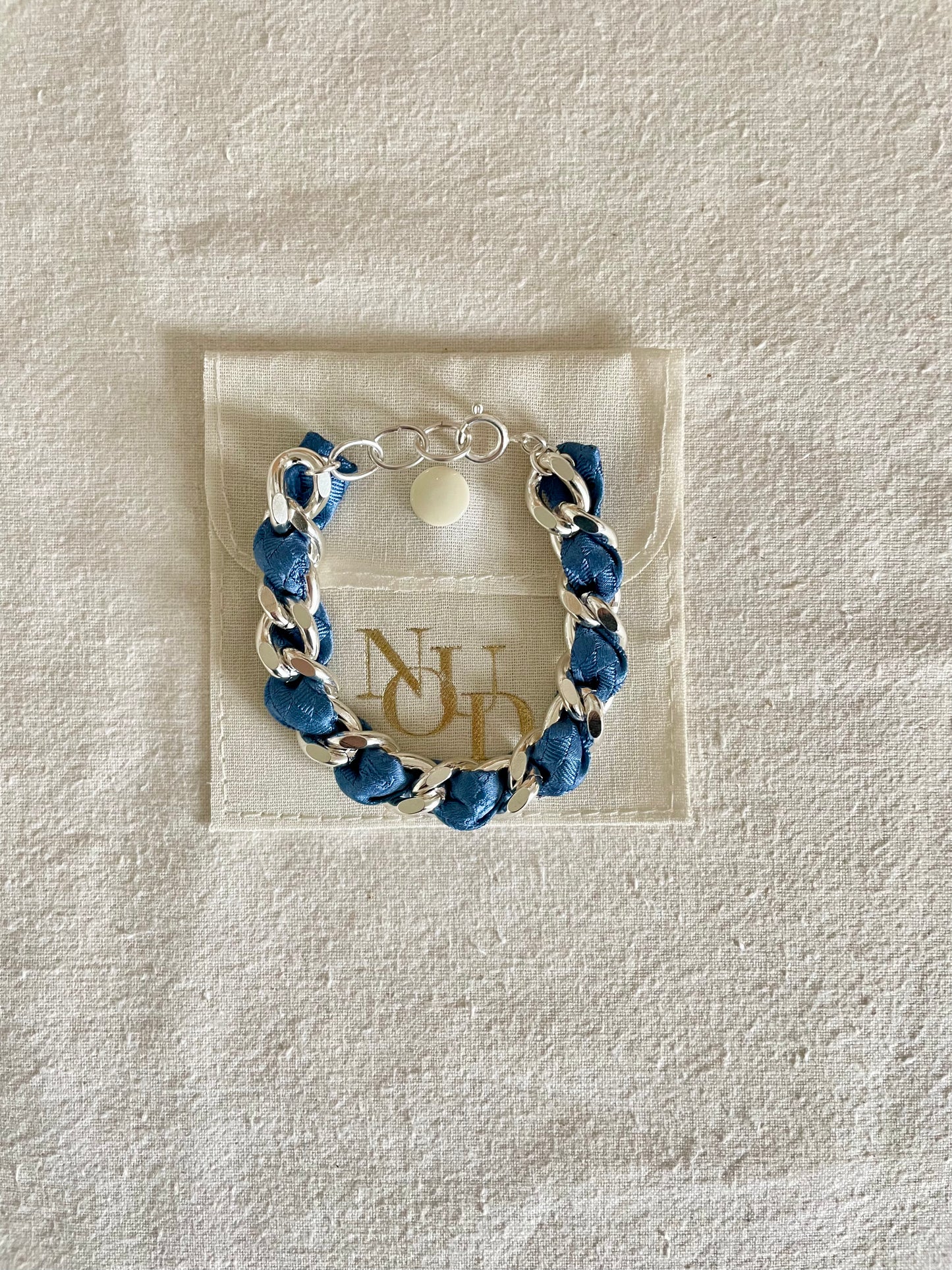 Bracelet Mailles Upcyclé Iconique 'Olympe'