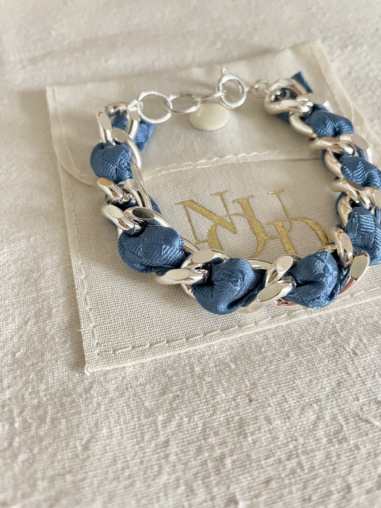 Bracelet Mailles Upcyclé Iconique 'Olympe'
