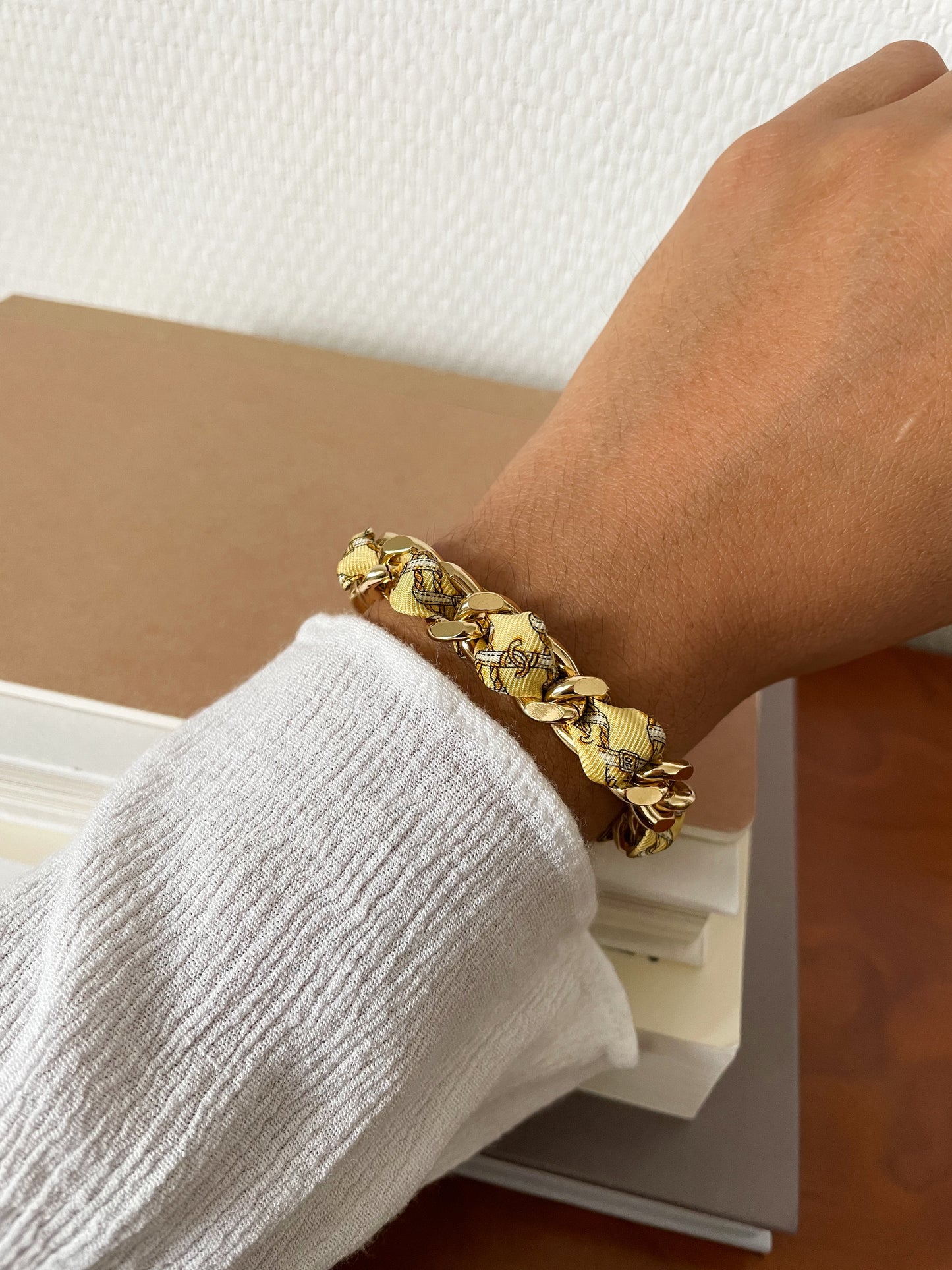 Bracelet Mailles Upcyclé Iconique 'Concorde'