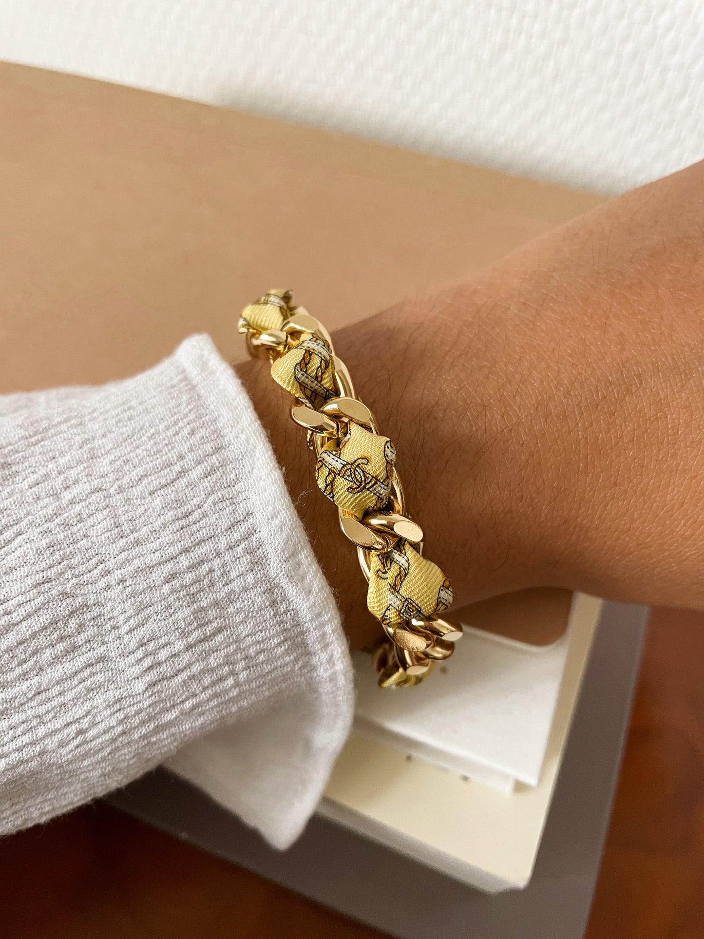 Bracelet Mailles Upcyclé Iconique 'Concorde'