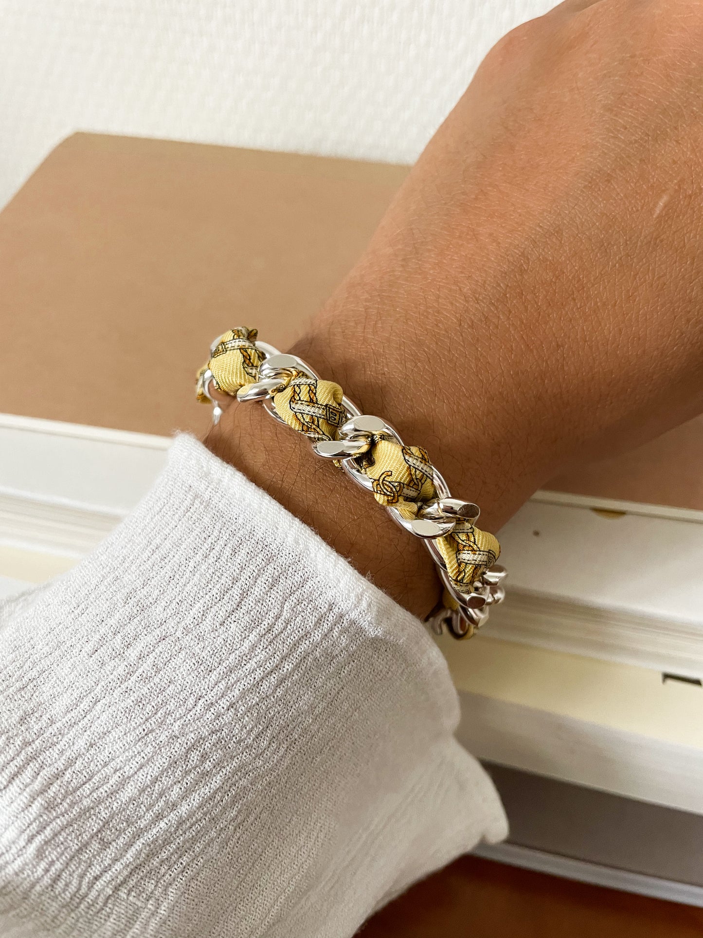 Bracelet Mailles Upcyclé Iconique 'Concorde'